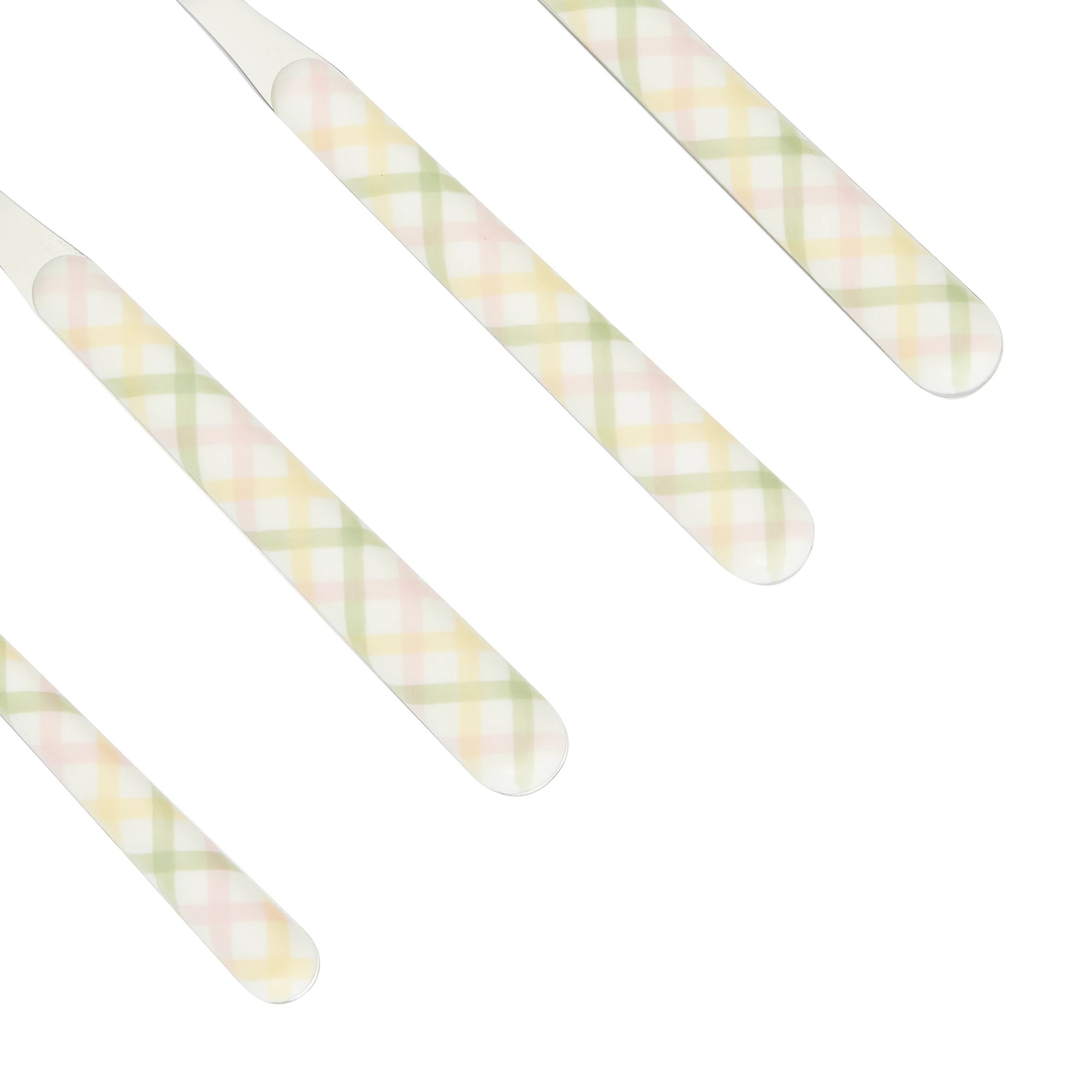 3 16 Piece Multi Check Cutlery Set, 3 of 5