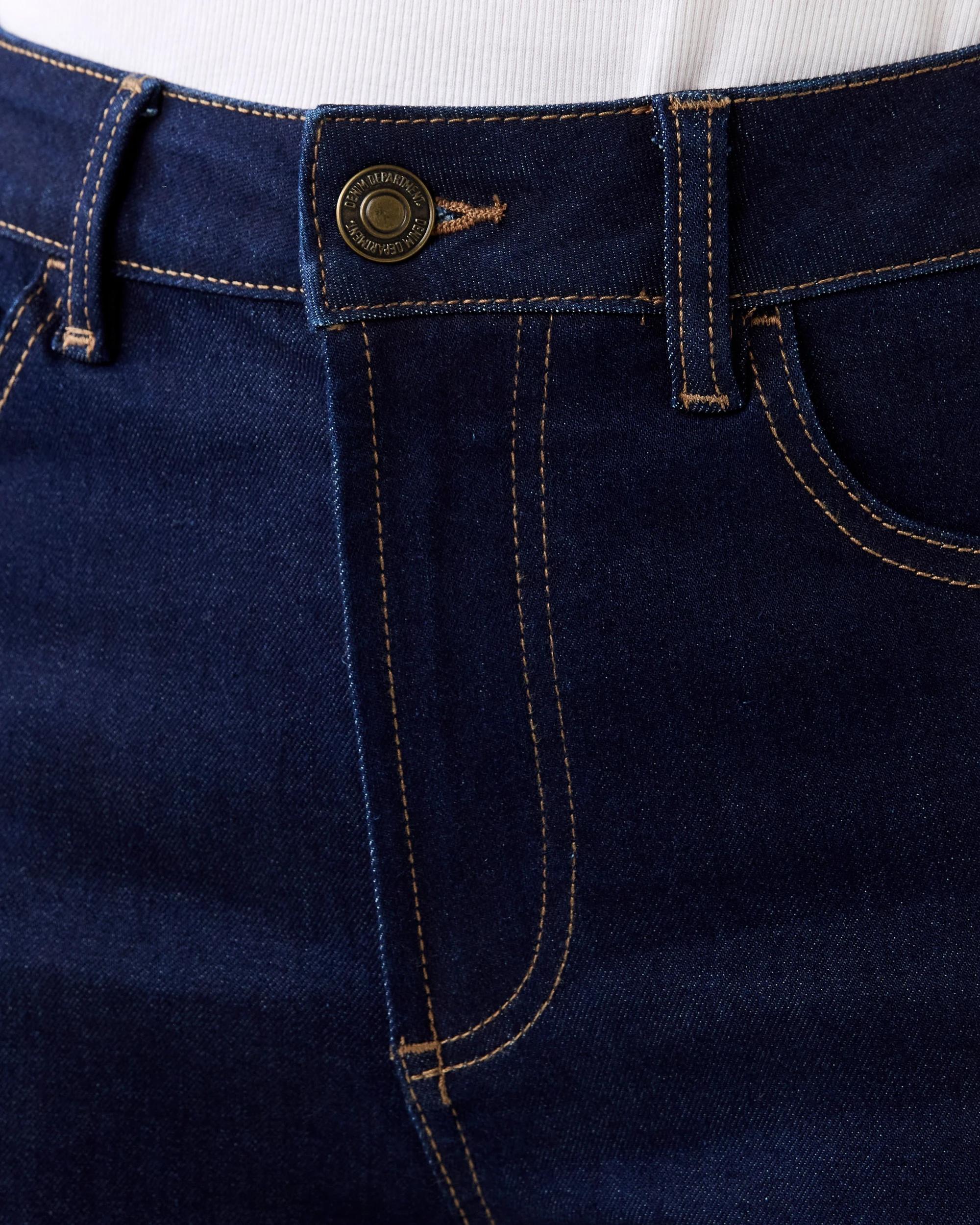 5 Cropped Kick Flare Jeans Indigo Wsh, 5 of 7