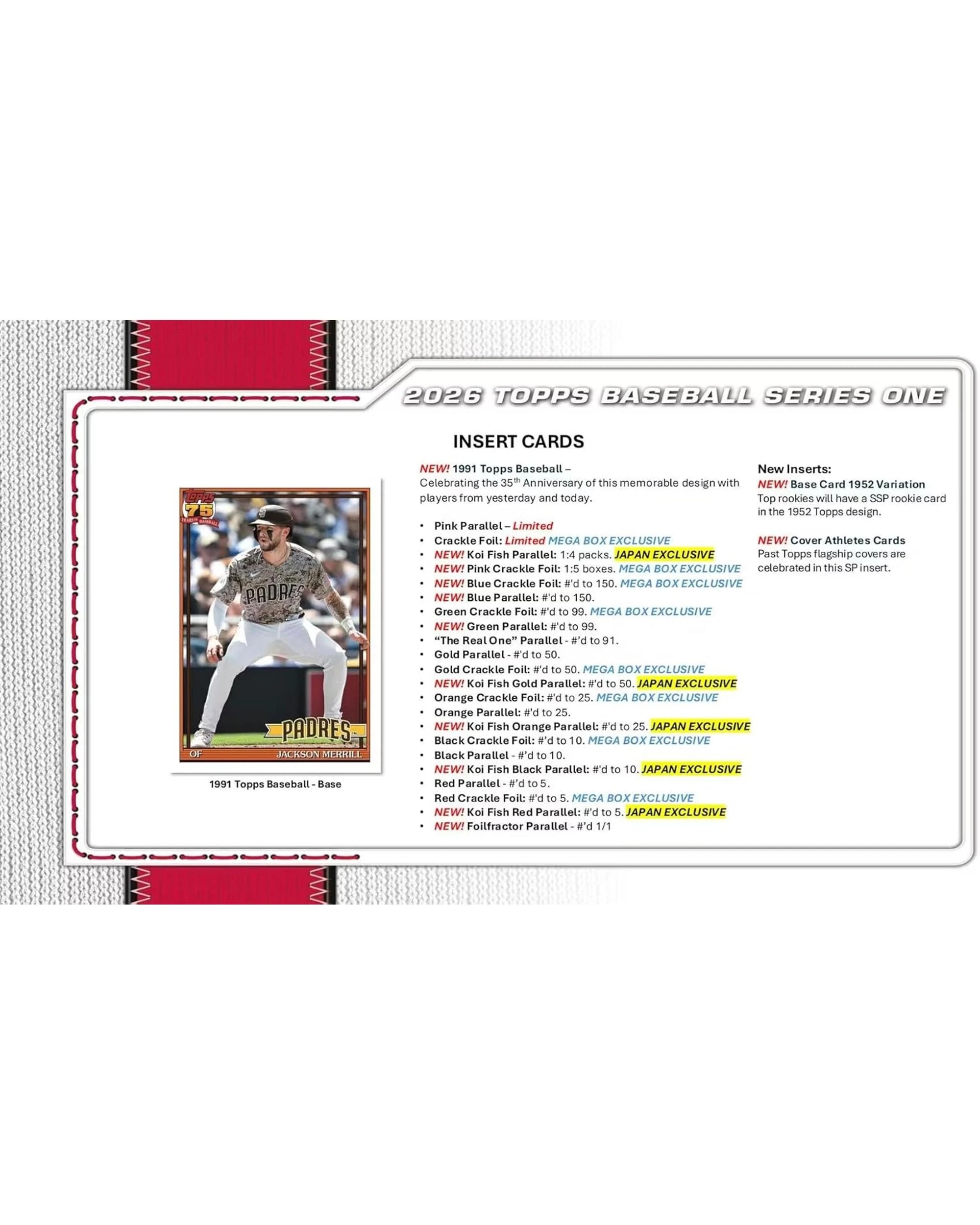 6 Topps 2026 MLB Series 1 Baseball Mega Box, 6 of 9