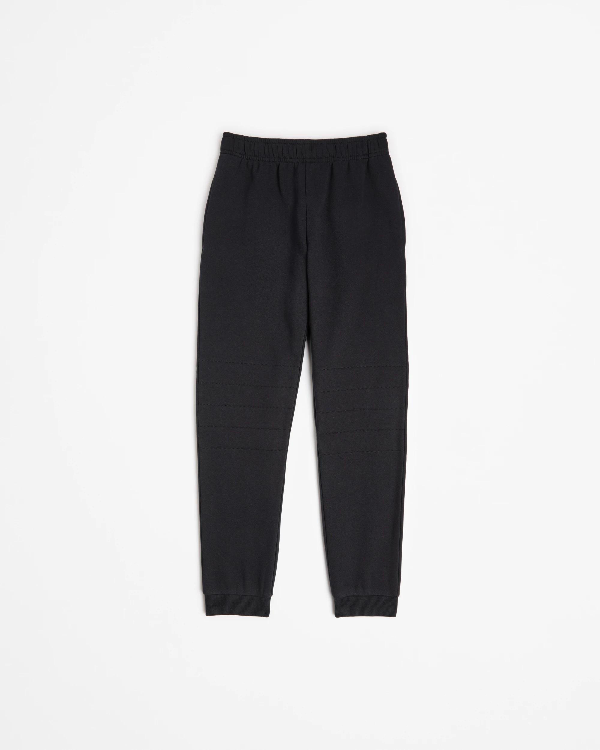 1 Target Australian Cotton School Double Knee Trackpant 2 Pack BLACK, 1 of 3