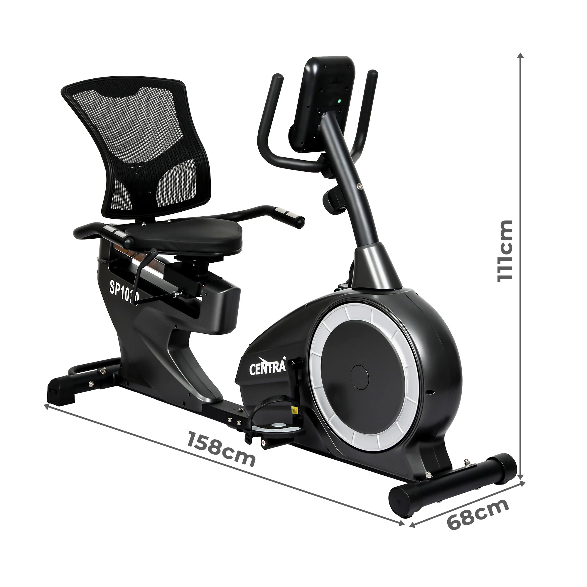 3 Centra Recumbent Magnetic Exercise Bike Fitness Trainer Cycle Gym Equipment, 3 of 9
