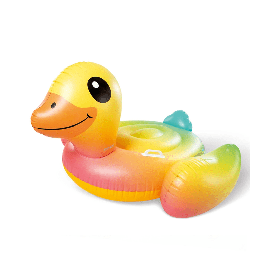 2 Intex 147cm Inflatable Duck Ride-on Kids Water Toy Swimming Pool Yellow 3 Years Plus - Yellow, 2 of 3