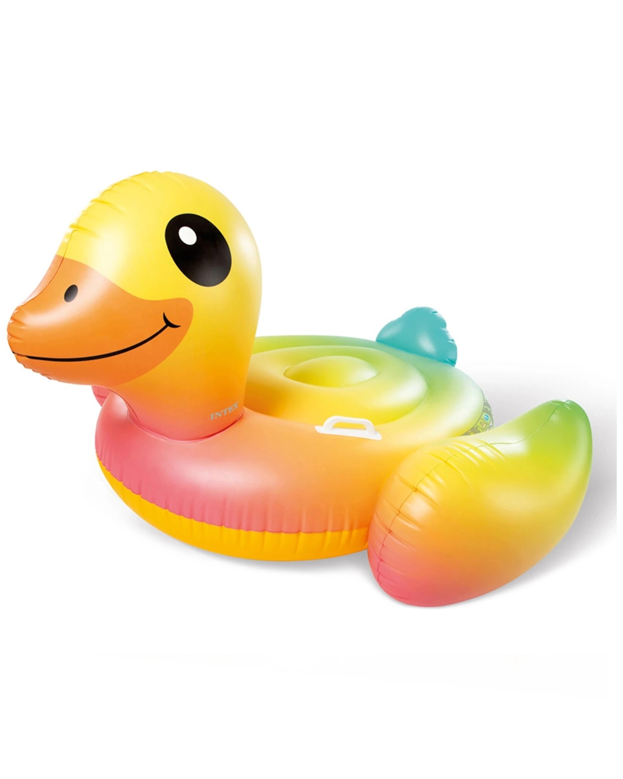 2 Intex 147cm Inflatable Duck Ride-on Kids Water Toy Swimming Pool Yellow 3 Years Plus - Yellow, 2 of 3