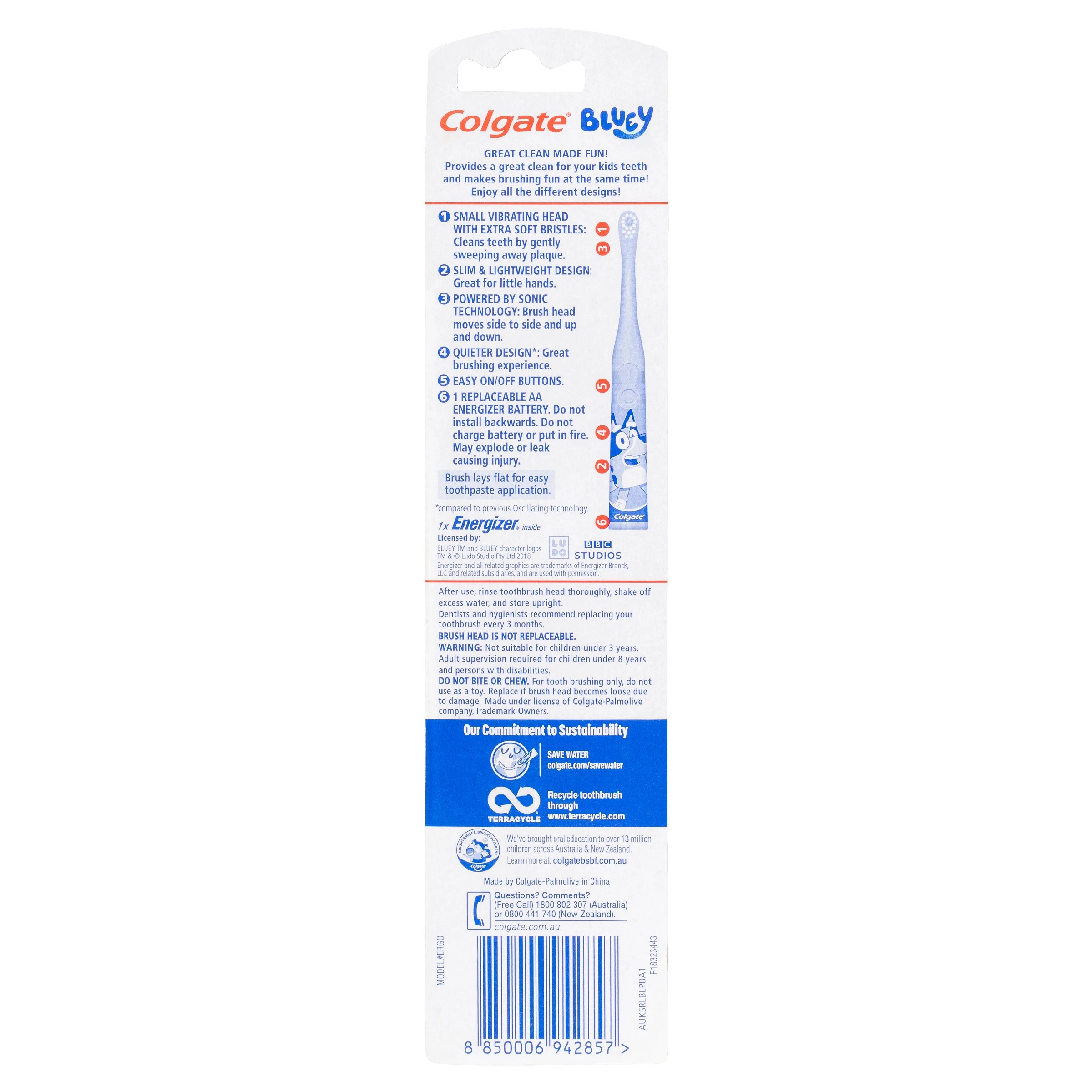 9 Colgate Kids Oral Care Bluey Gift Pack, 9 of 10