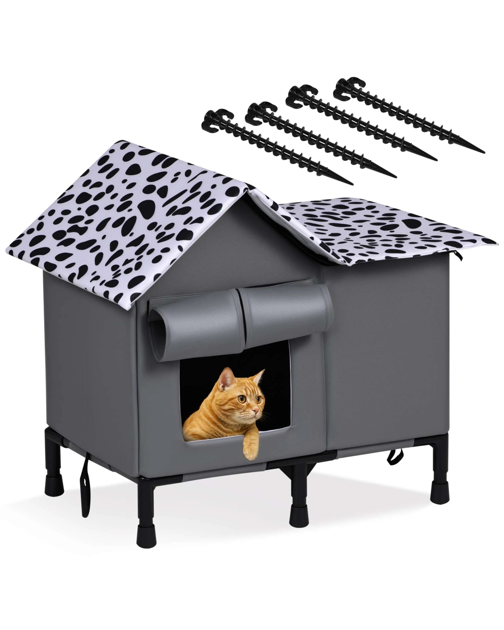 1 Advwin Cat House Shelter Outdoor Elevated, 1 of 8