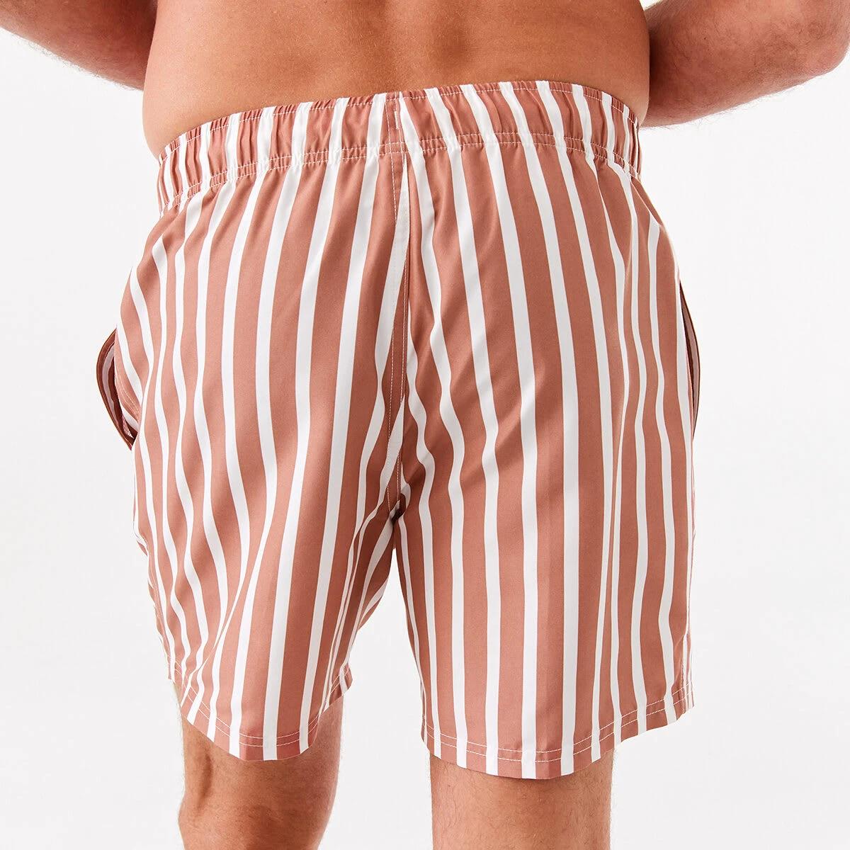 3 Core Print Boardshorts Bwn Stripe, 3 of 7