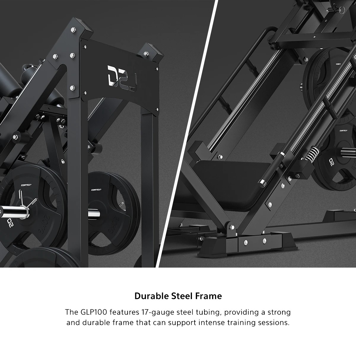 5 LSG GLP100 Seated Leg Press & Hack Squat Machine Machine - Black, 5 of 9