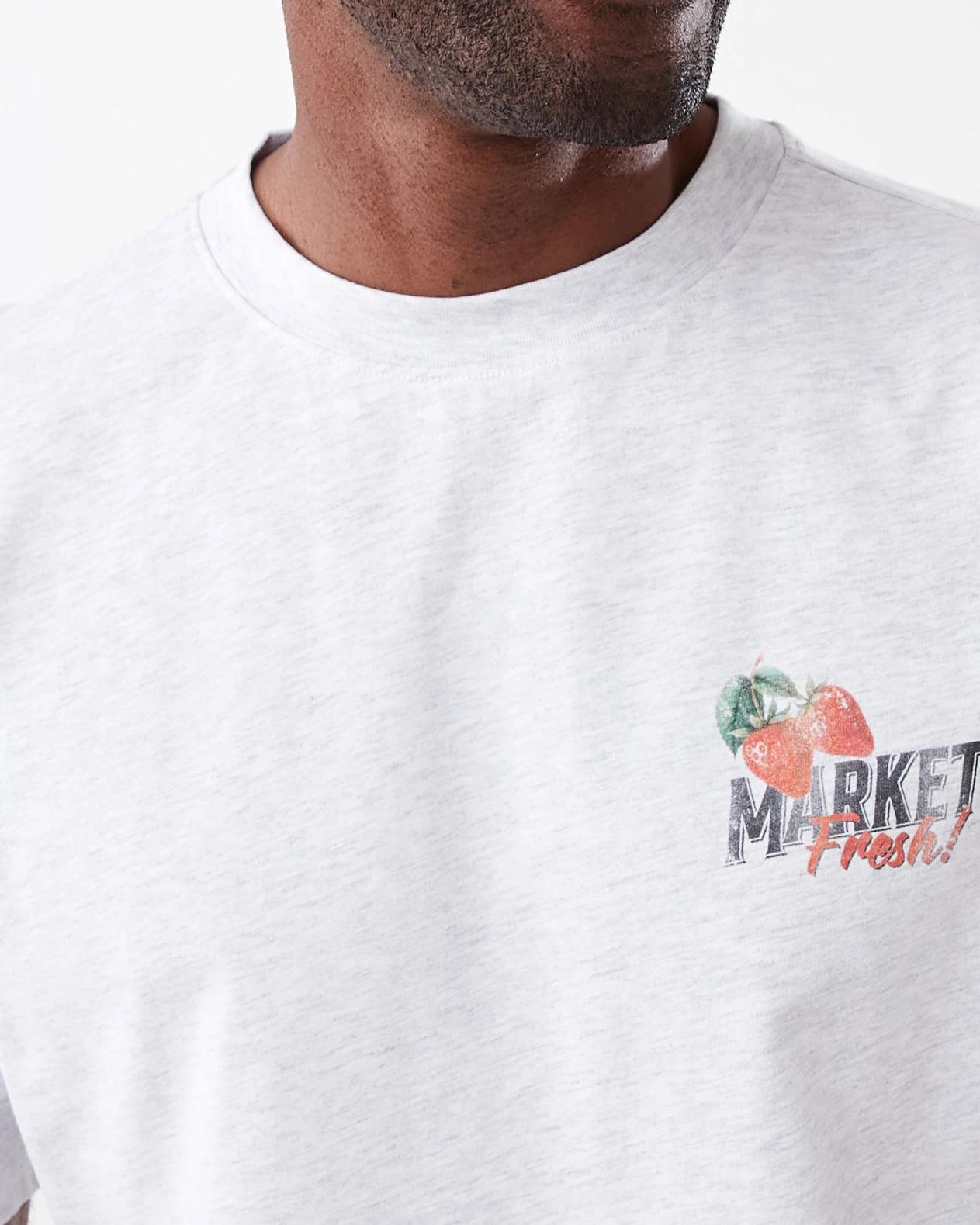 5 Oversized Print T-shirt Gry Market, 5 of 7