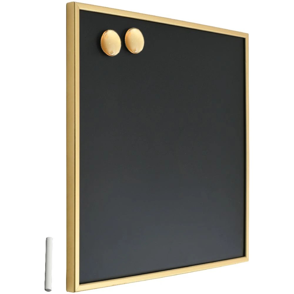 4 Otto Magnetic Chalkboard 356 x 356mm Gold Frame, 4 of 8