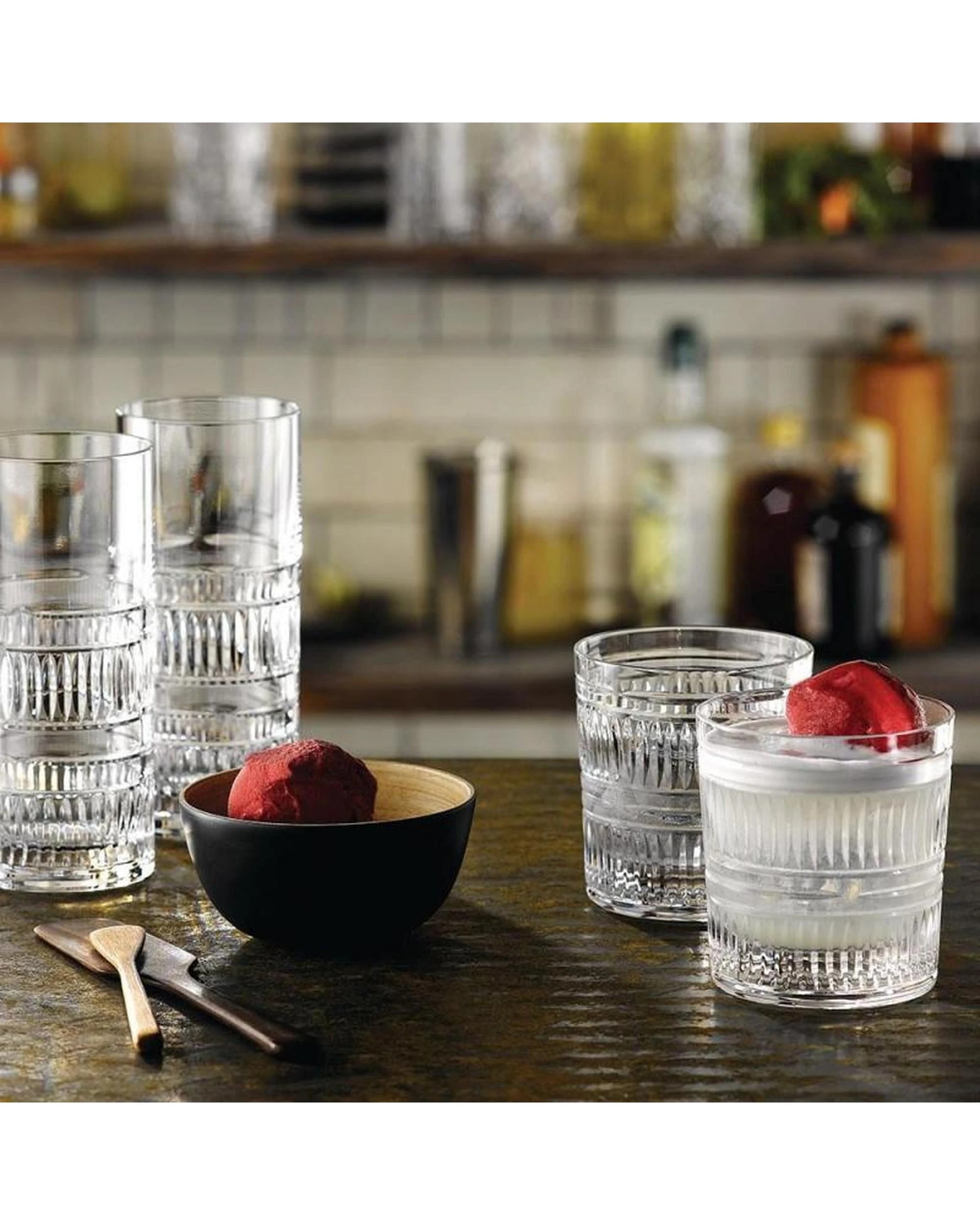 5 Royal Doulton R&D Collection Radial Tumbler Pair  Set of 2 - Clear, 5 of 5