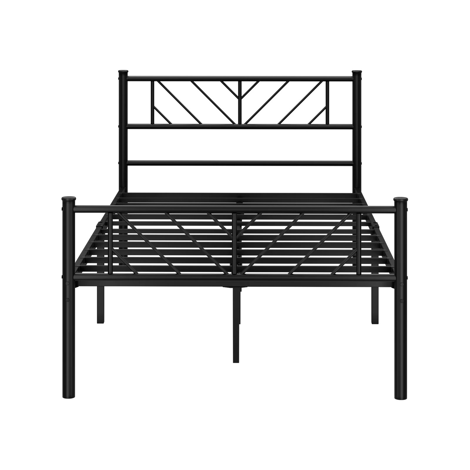 6 Oikiture Metal Bed Frame King Single Bed Base Platform Sis
 - Black, 6 of 9