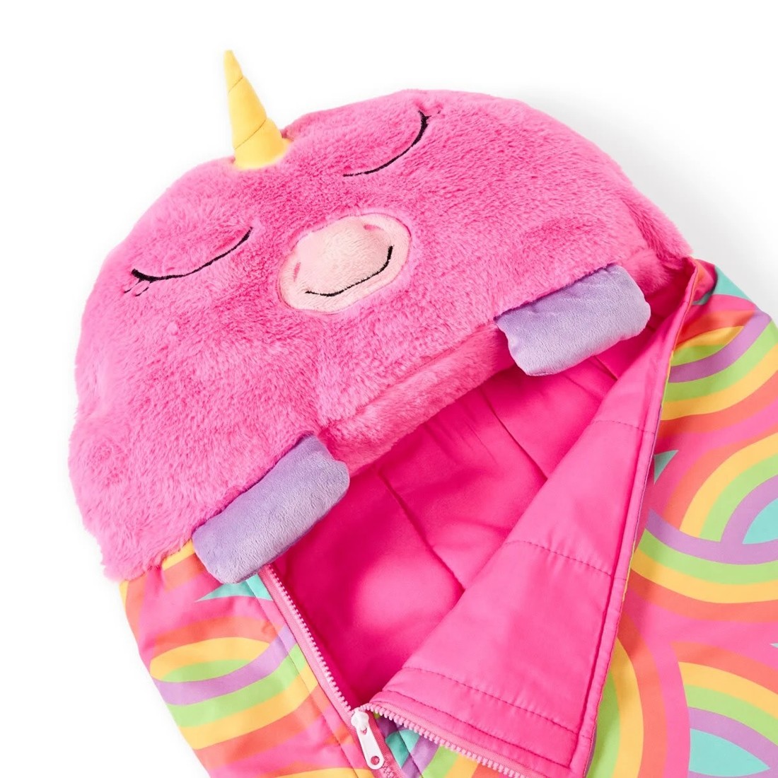 8 Plush Sleeping Bag - Unicorn, 8 of 10