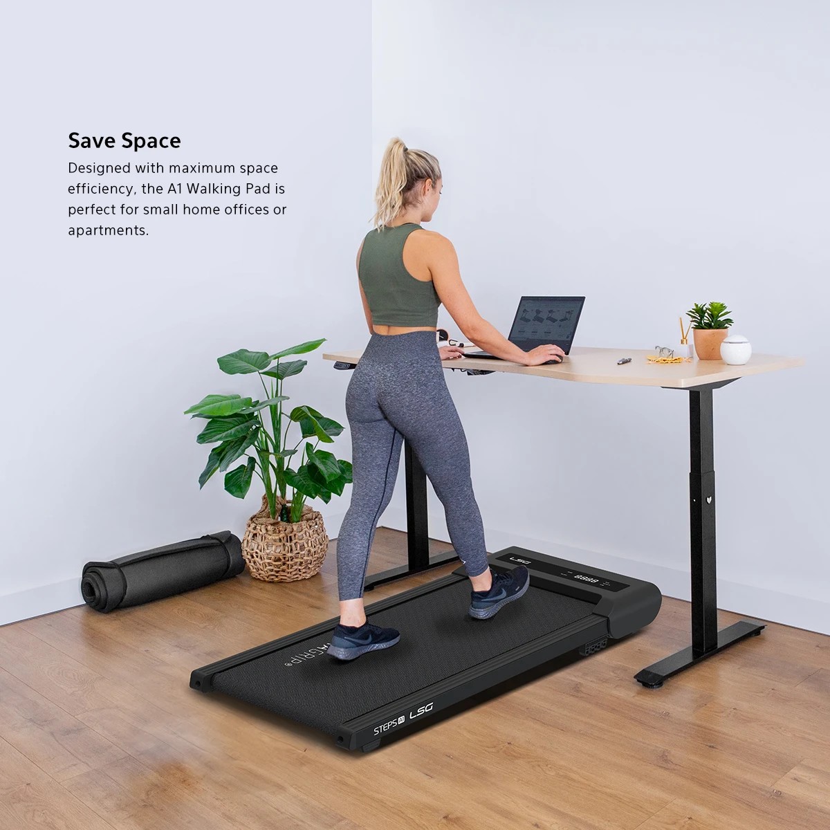 9 LSG Steps B1 Walking Pad Under Desk Treadmill, 9 of 10