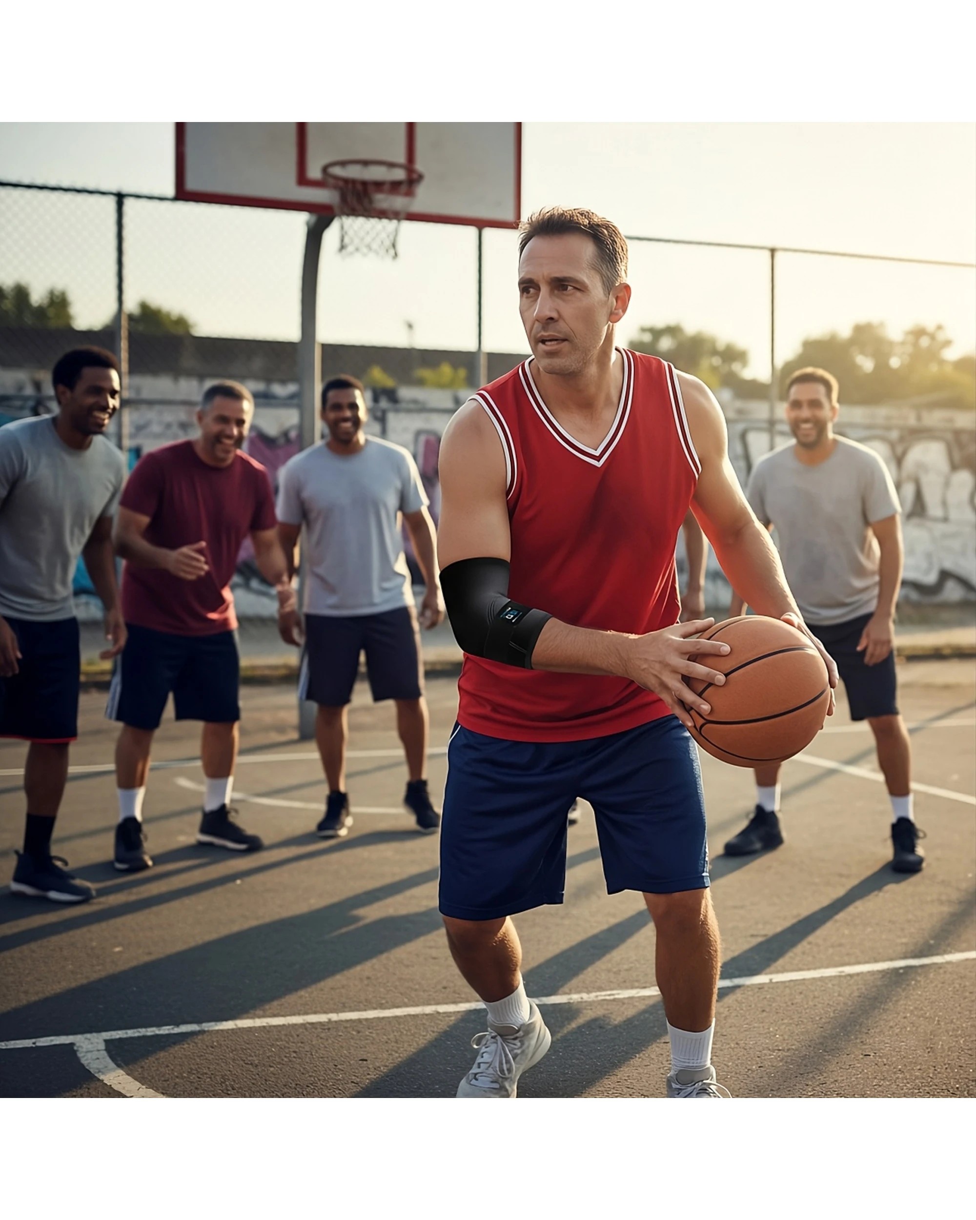 7 Bodyassist Tennis Elbow Thermal Sleeve With Adjustable Strap Small - Black, 7 of 7