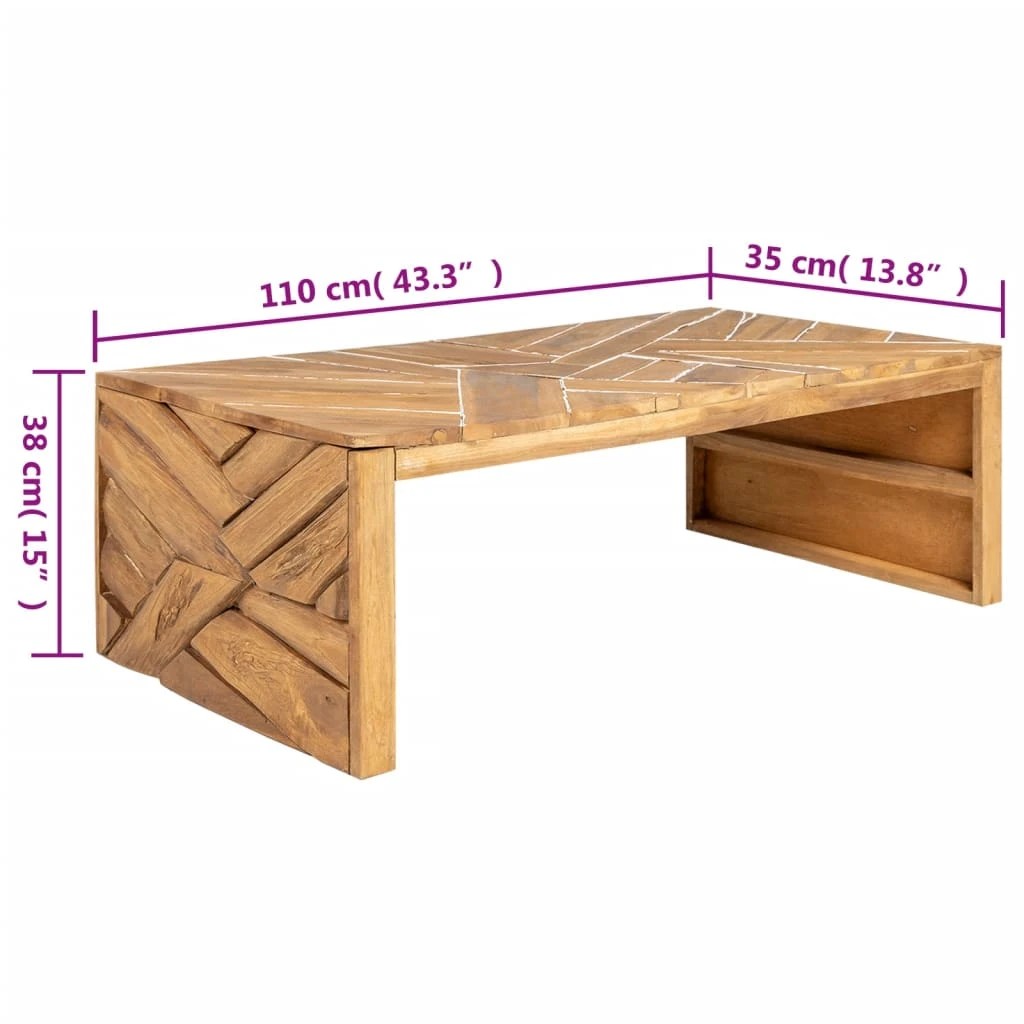 7 Vidaxl Coffee Table Coffee Table, Coffee Tables - Brown, 7 of 7