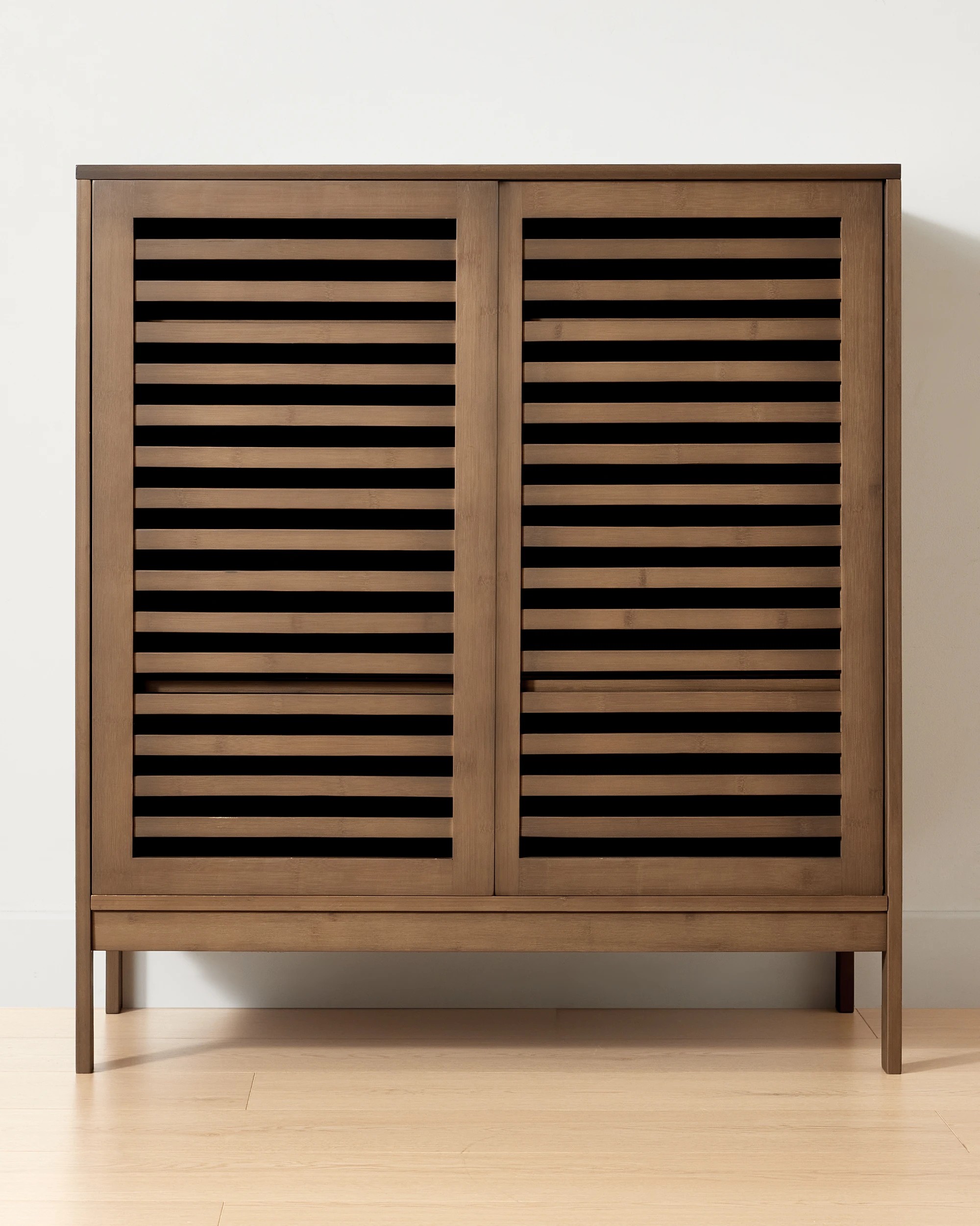 3 Walnut Look Shoe Cabinet, 3 of 8