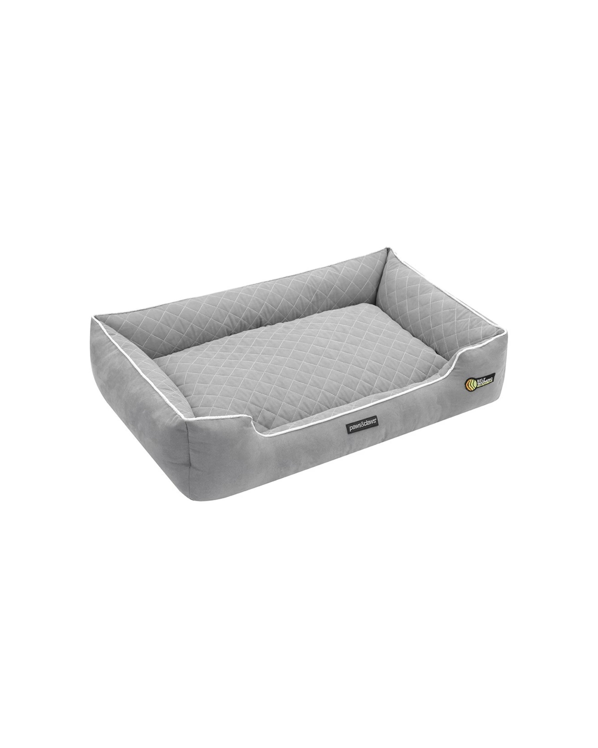 1 Paws And Claws 90x60cm Self Warming Walled Bed Large Thermal Insulation
 - grey, 1 of 8