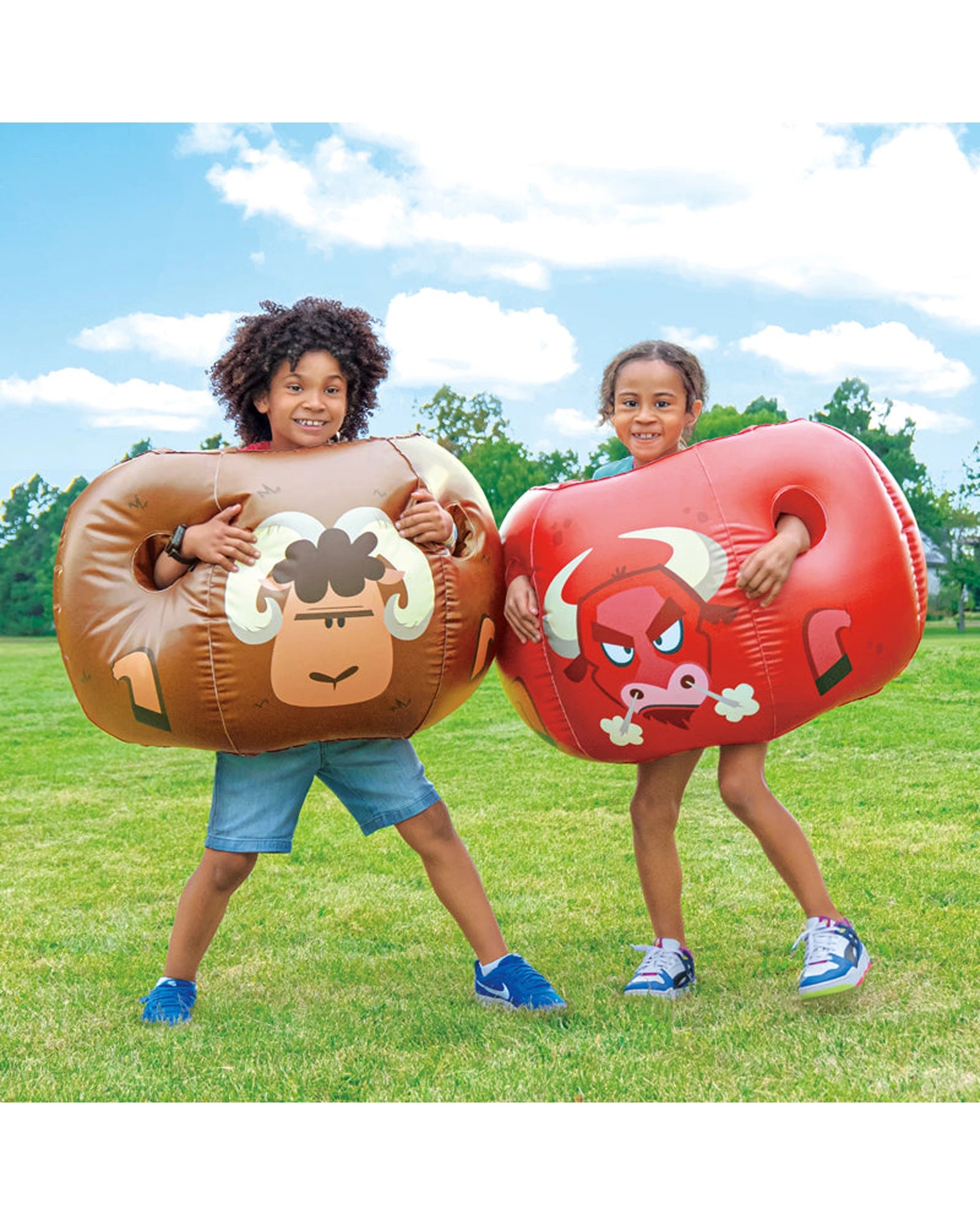 3 Do U Play 2pc Kids Blow-up Bumper Balls Set Inflatable Durable PVC Outdoor Toy - Multi, 3 of 4