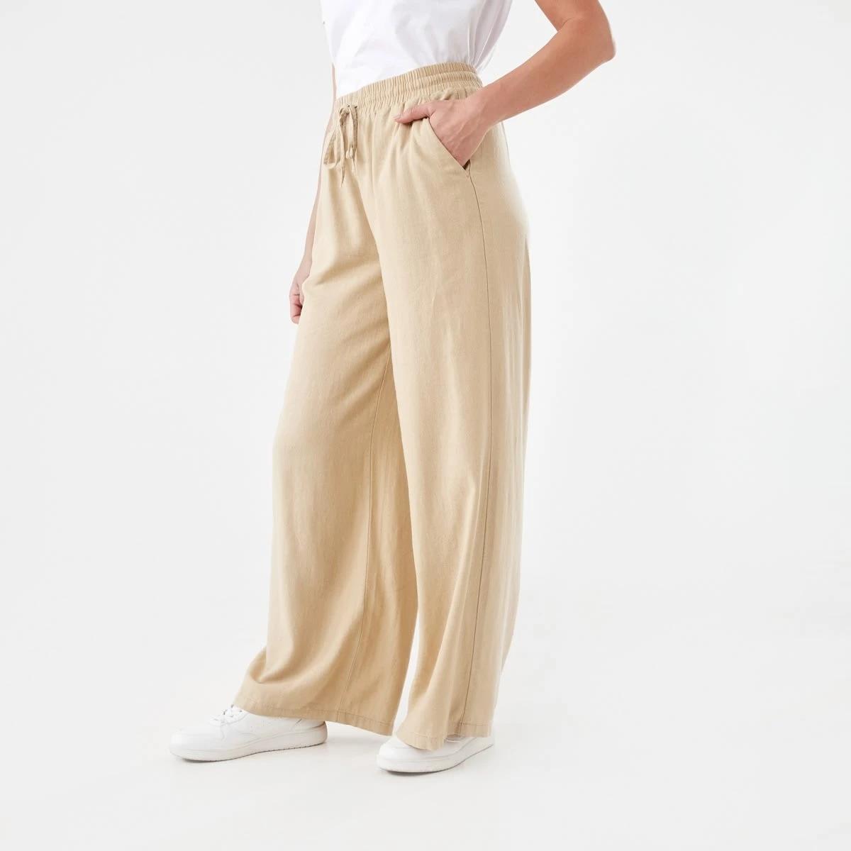 2 Linen Blend Wide Leg Pants LARK, 2 of 5