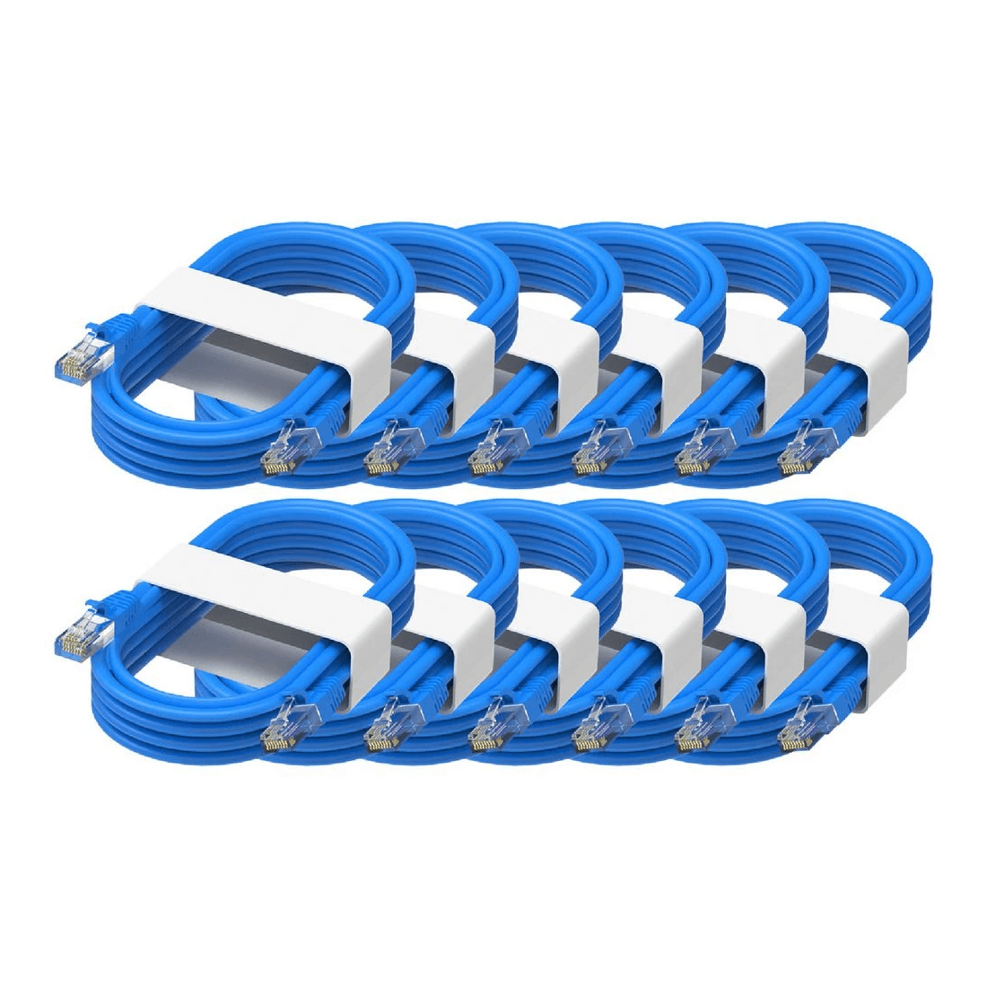 1 Comsol RJ45 Cat 6 Patch Cable 3m Blue 12 Pack, 1 of 3