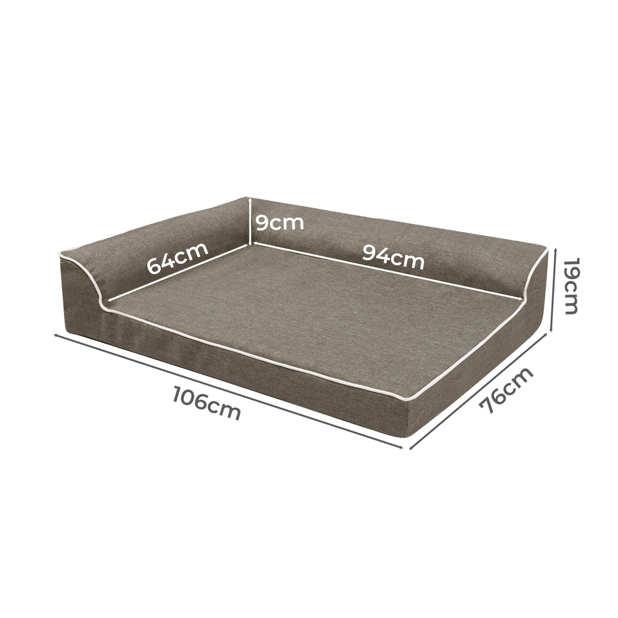3 Pawz Orthopedic Memory Foam Dog Bed Xl, 3 of 7