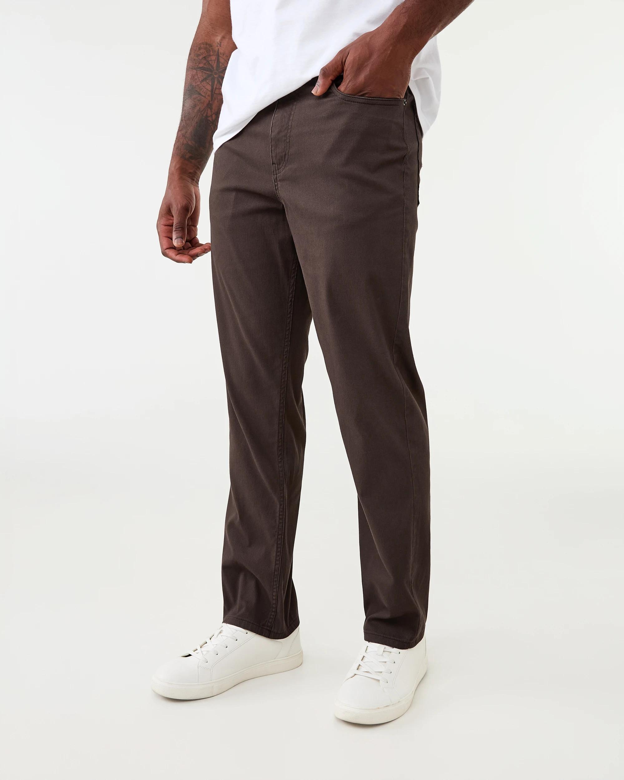 2 Straight Textured Jeans Brn Mulch, 2 of 6