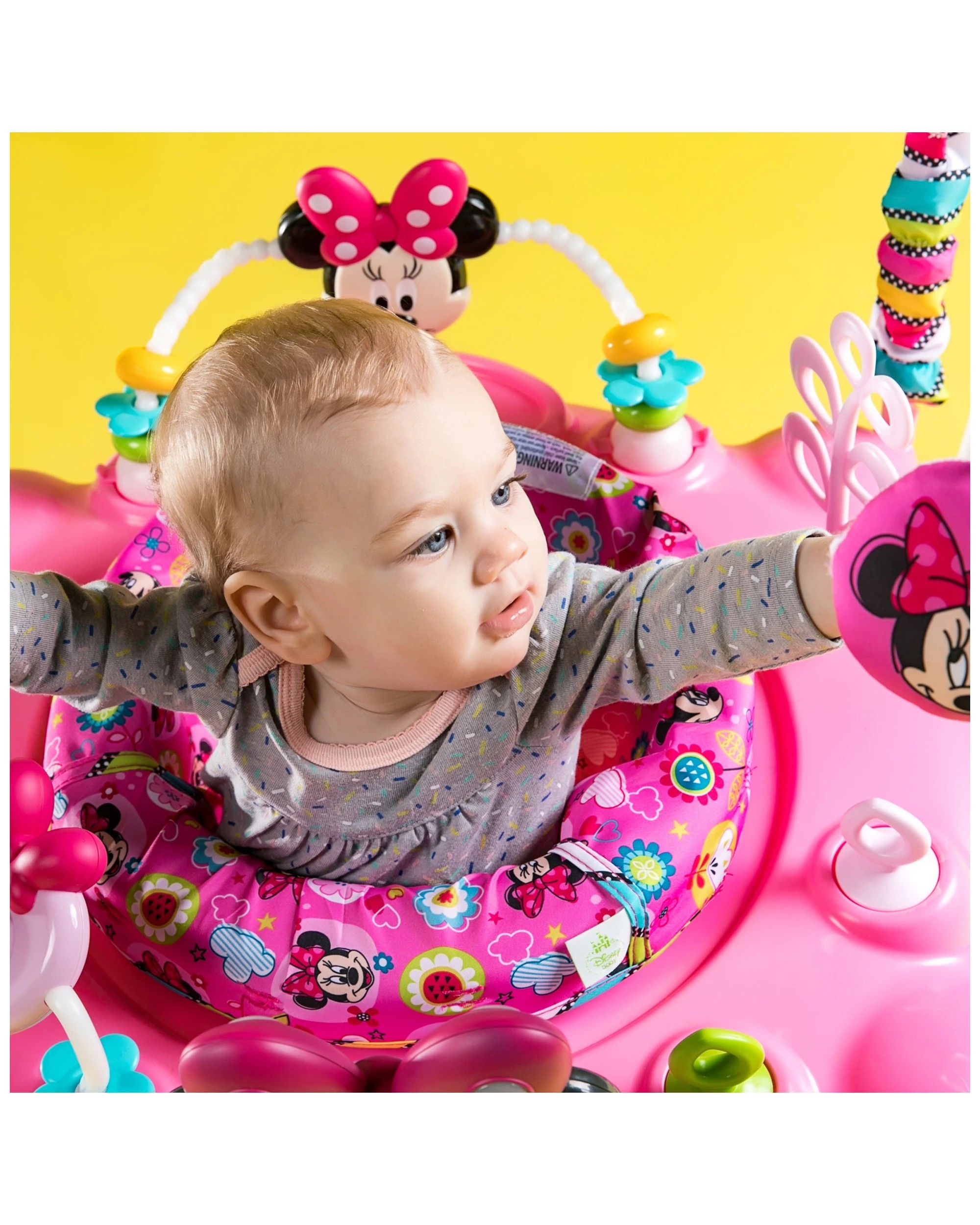 5 Bright Starts Minnie Mouse Baby Jumper Activity Centre Rotating Seat 6 Months - Multi, 5 of 9