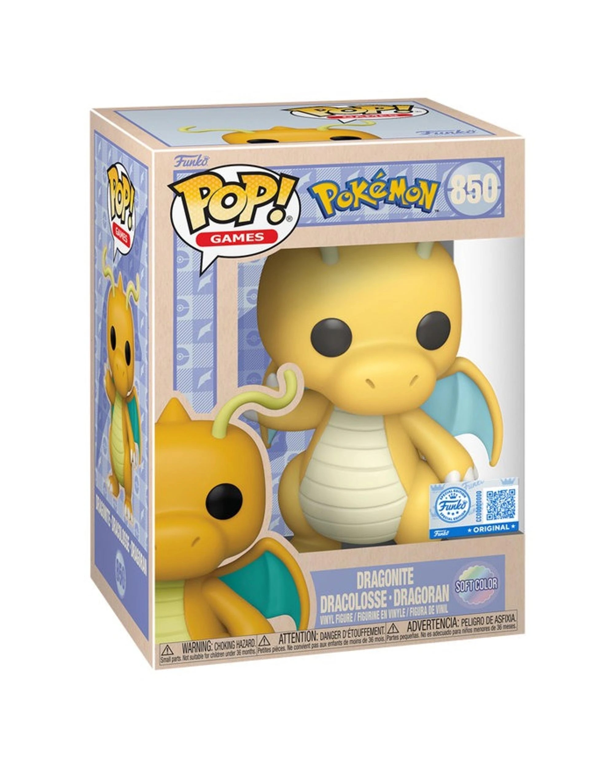 3 Pokemon Dragonite - Pastel -  Funko POP! Vinyl, 3 of 3
