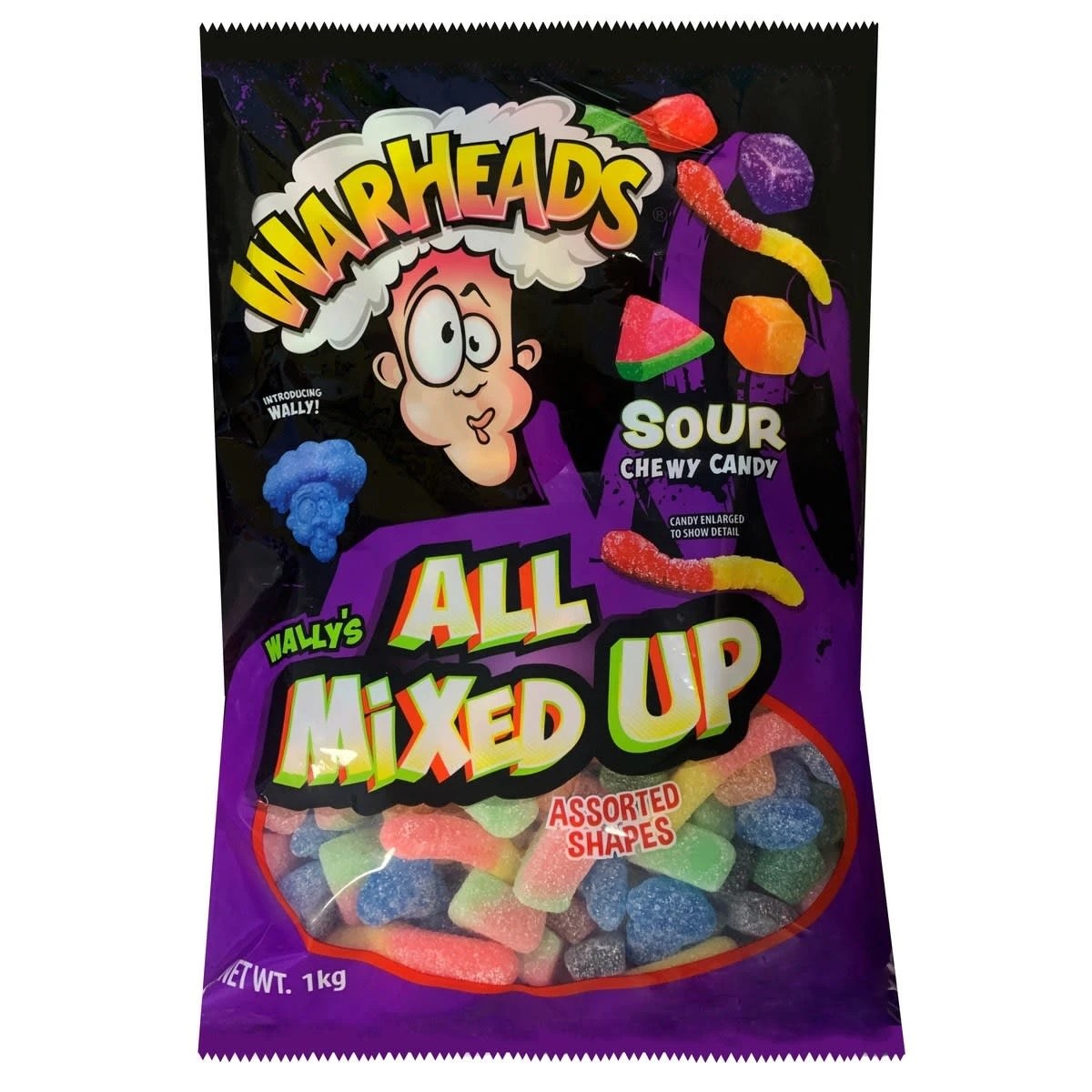 1 Warheads All Mixed Up Sour Chewy Candy 1kg, 1 of 3