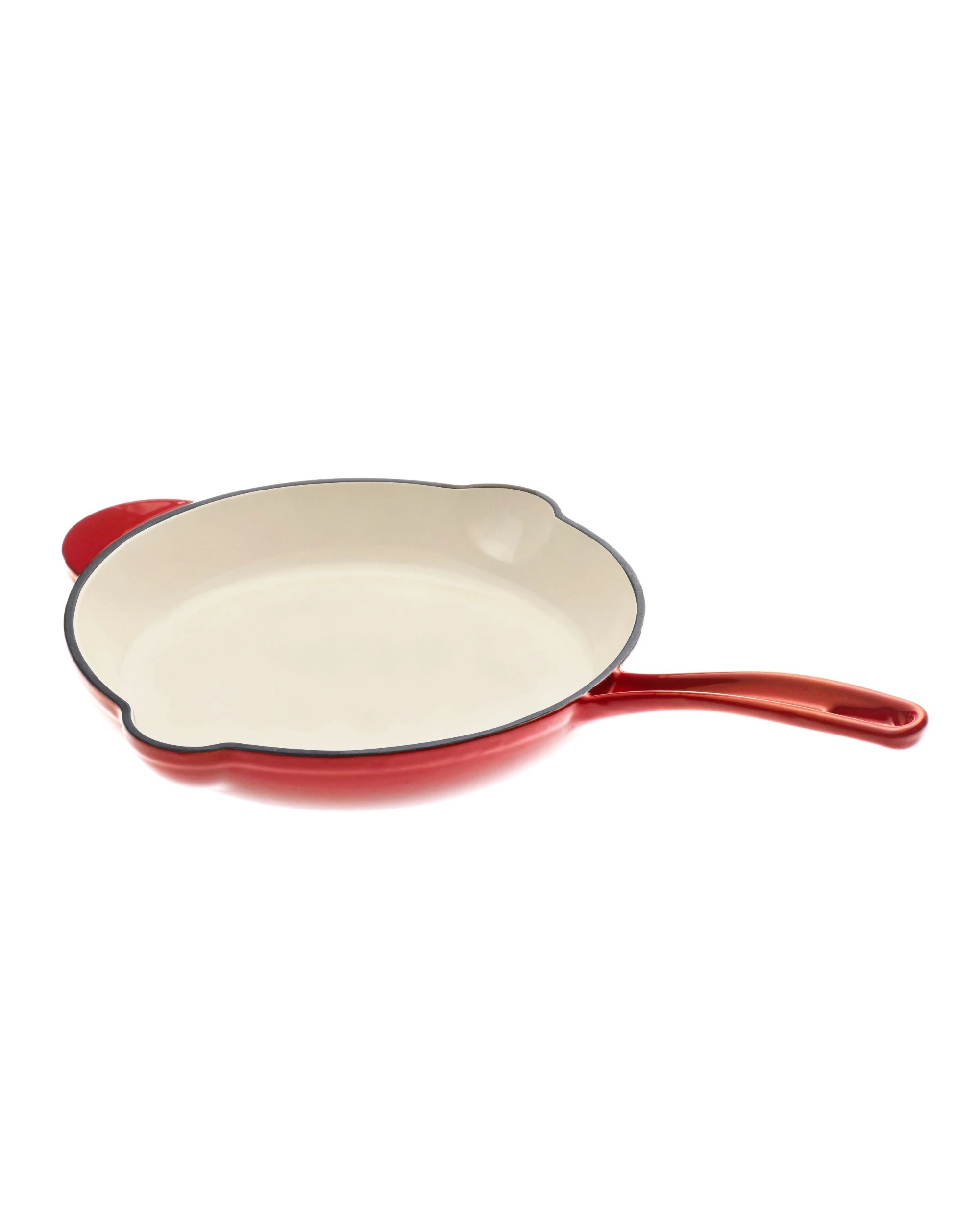 3 Gourmet Kitchen Enamelled Cast Iron Fry Pan 26cm - Black Cherry Red, 3 of 8