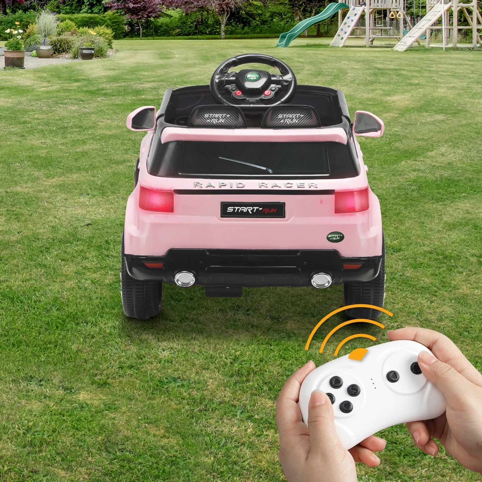 8 Mazam Kids Ride On Car Electric Vehicle Toy Remote Cars Gift Mp3 Led Light 12v
 - Pink, 8 of 10