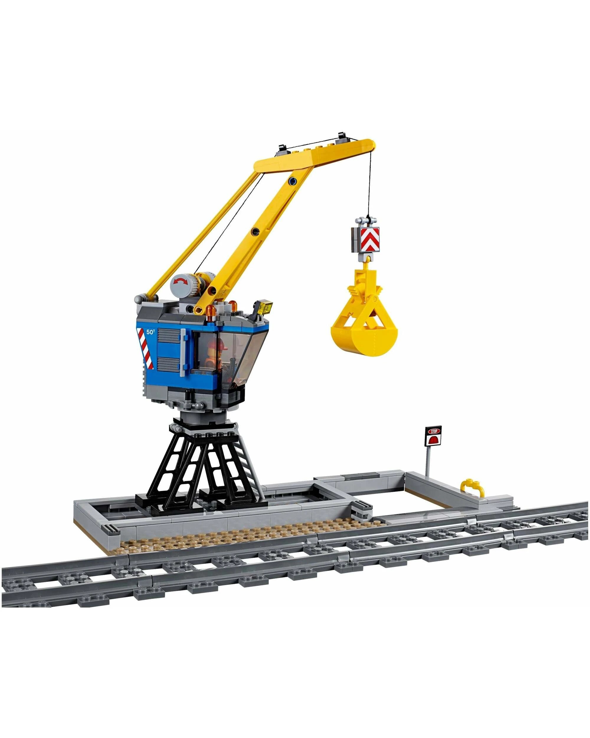 4 LEGO 60098 Heavy-Haul Train Set with Crane, Helicopter & Backhoe, 4 of 4