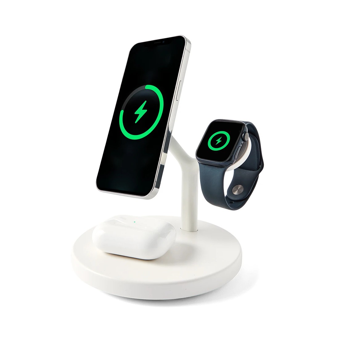 2 3-in-1 Magnetic Wireless Charger - White, 2 of 10