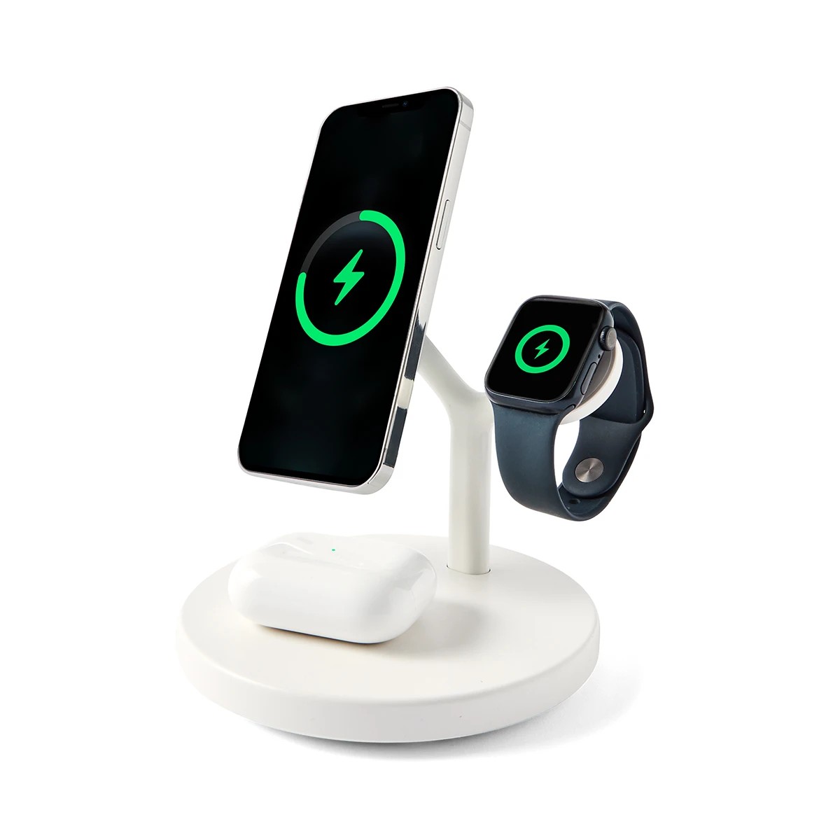 2 3-in-1 Magnetic Wireless Charger - White, 2 of 10