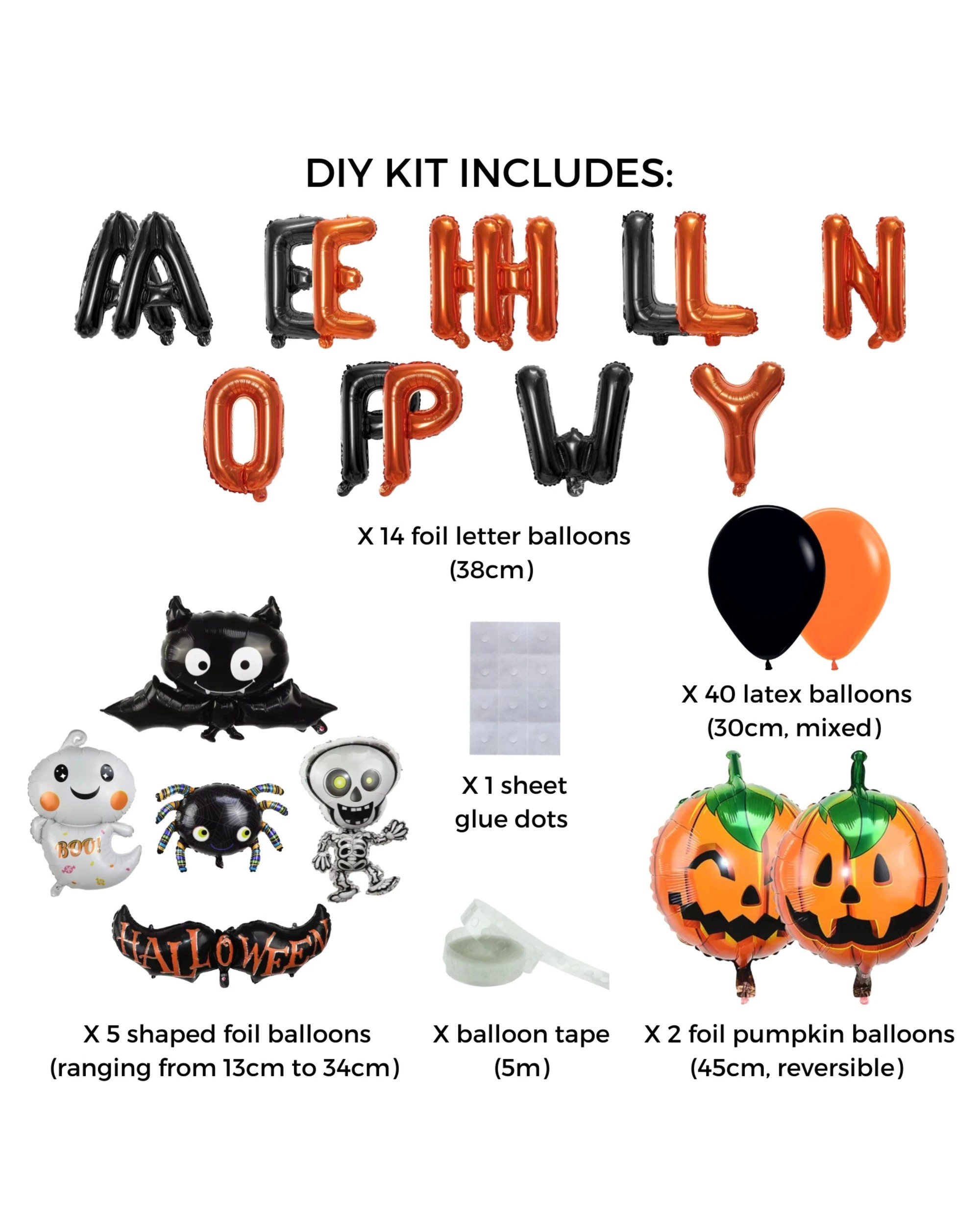2 JD Party Halloween Balloon Garland Kit - Multi, 2 of 3