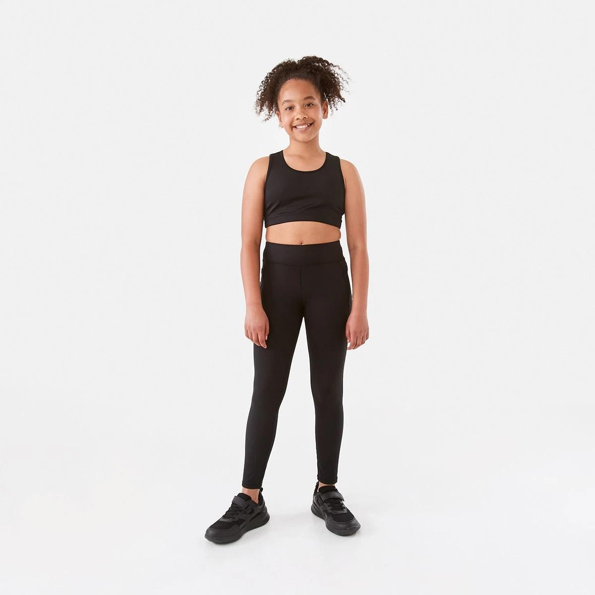 6 Active Kids Full Length Training Leggings BLACK, 6 of 9