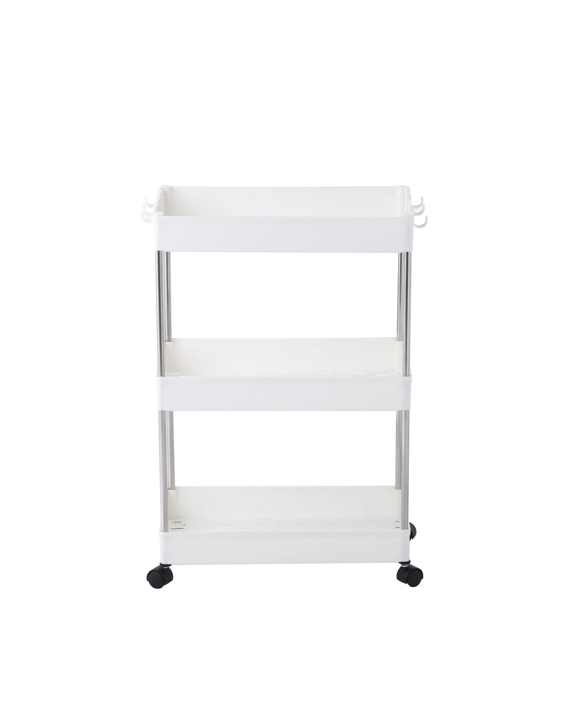 3 Sherwood Home 3 Tiers Organiser 40x22x60cm - White, 3 of 7
