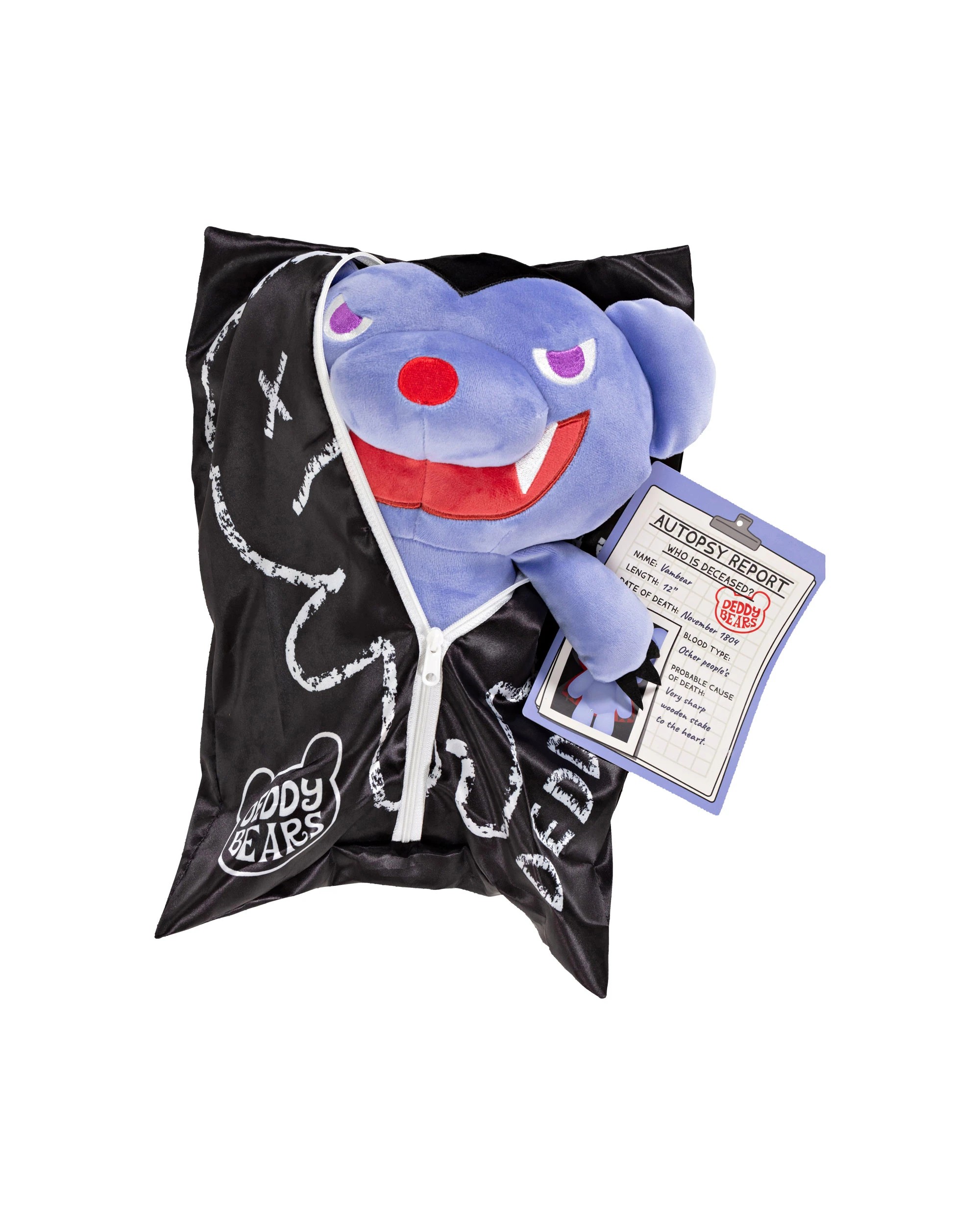 1 Deddy Bears - Vambear Halloween Bear in Bag, Plush Toy, Purple, 30cm (Height) - Purple, 1 of 4