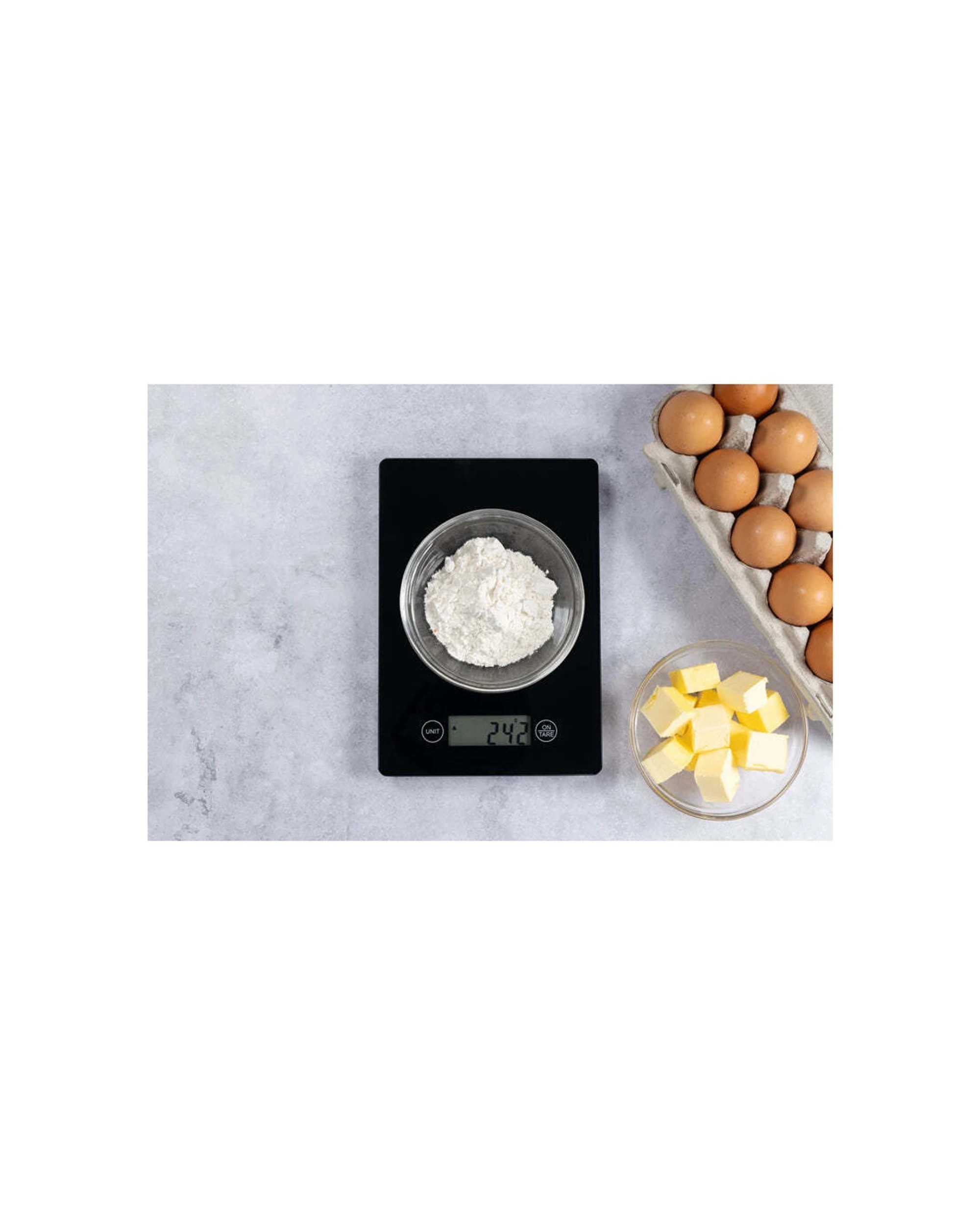 3 Cuisena Digital Kitchen Scale 5kg Tempered Glass Tare Function Multi Unit - Black, 3 of 3