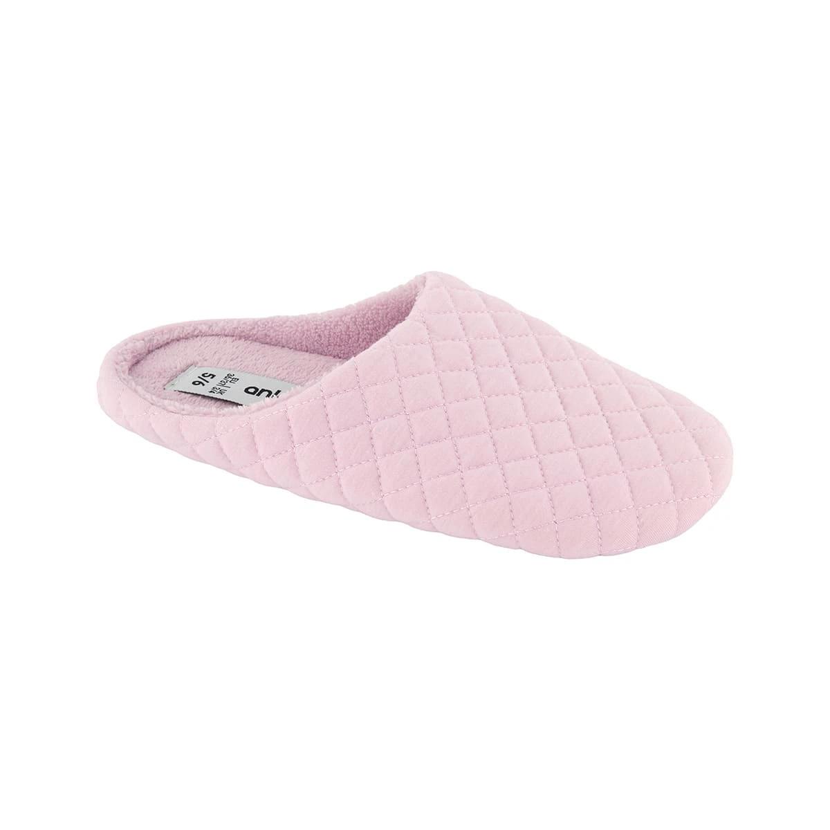 1 Quilting Scuff Slippers Mello Pink, 1 of 3