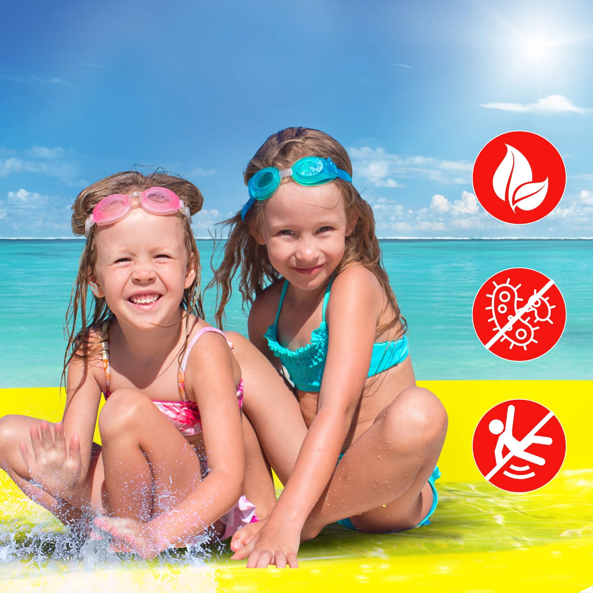 5 Weisshorn Floating Water Mat 5.5x1.8m Foam Pad Swimming Pool Island - Multi, 5 of 7