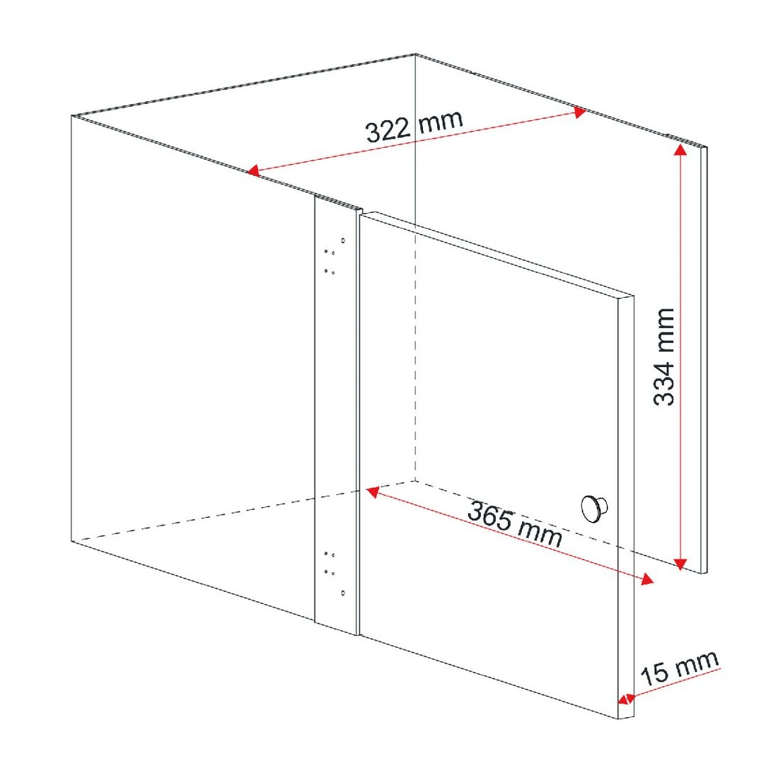 8 Horsen Cube Insert With Door Oak, 8 of 8