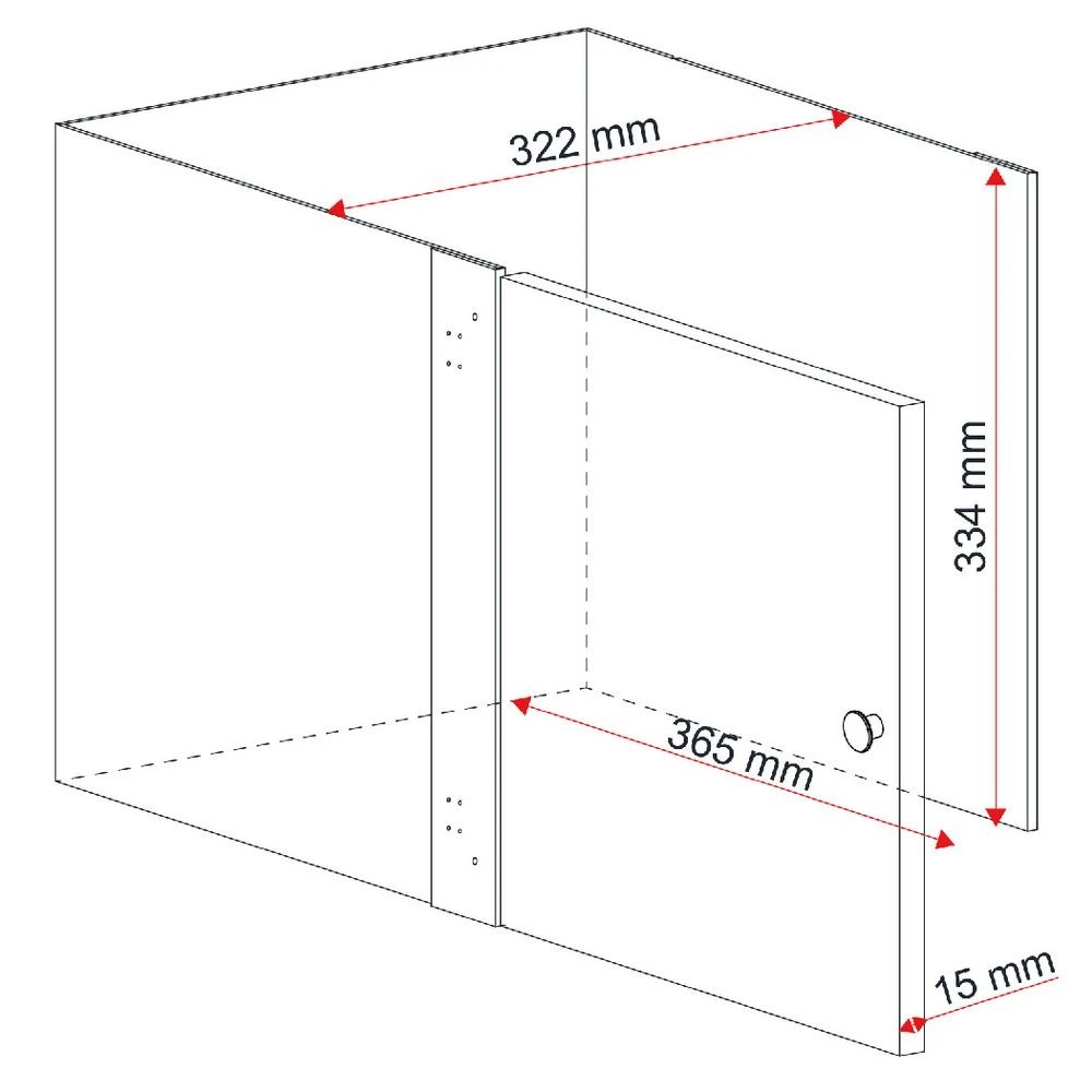 8 Horsen Cube Insert With Door Oak Storage Cubes & Containers, 8 of 8
