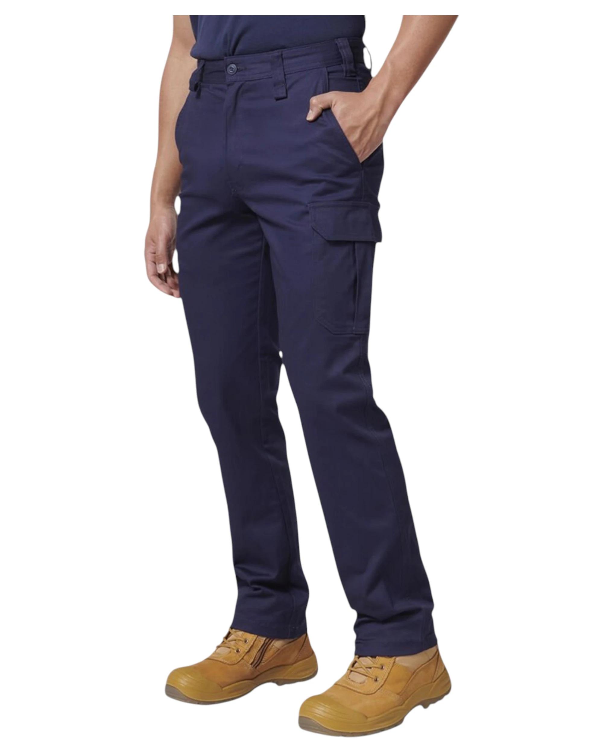 4 Hard Yakka Mens Core Basic Stretch Cargo Pant Workwear Navy NAVY, 4 of 7