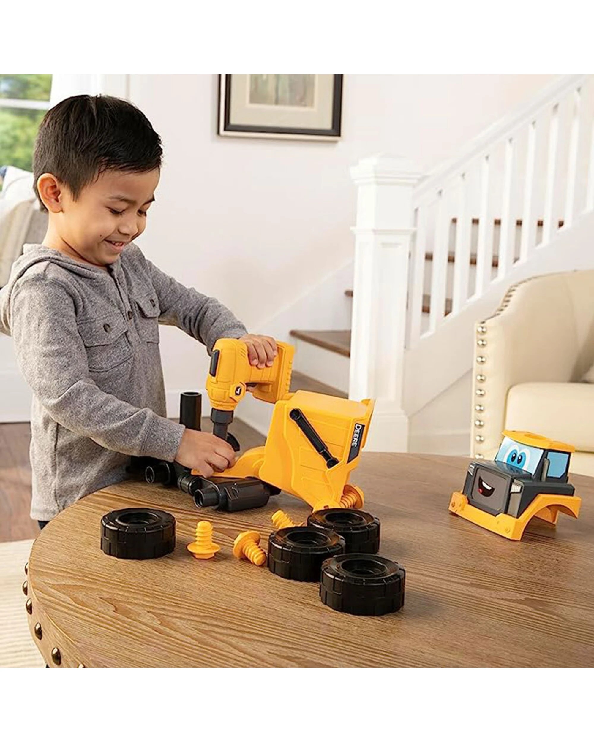 5 John Deere Build-A-Buddy Dump Truck Take Apart Push Along Toy - Yellow, 5 of 5