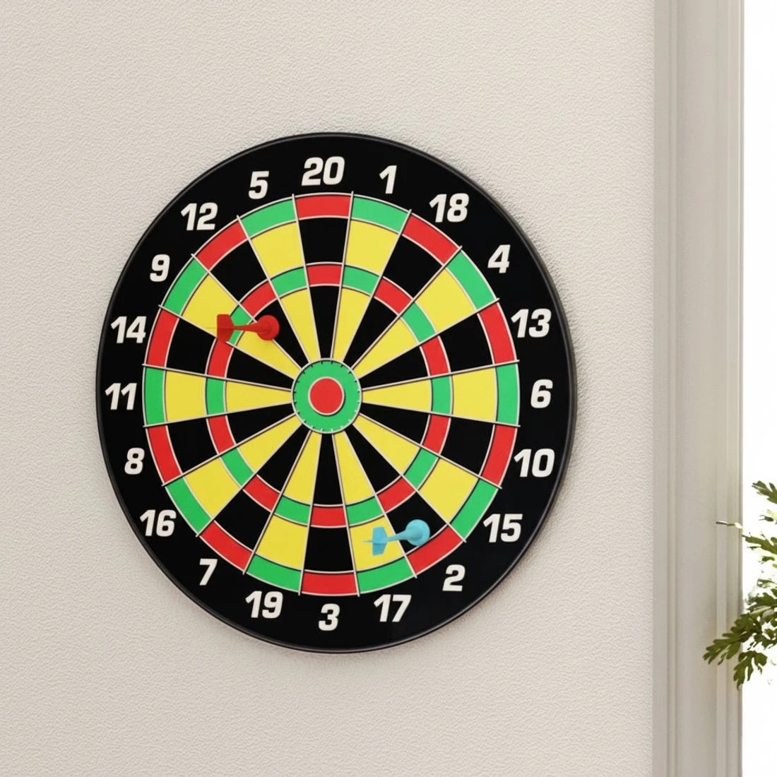 7 Everfit 16" Dartboard Dart Board with Magnetic Darts Kids Toy Gift - Multi, 7 of 7