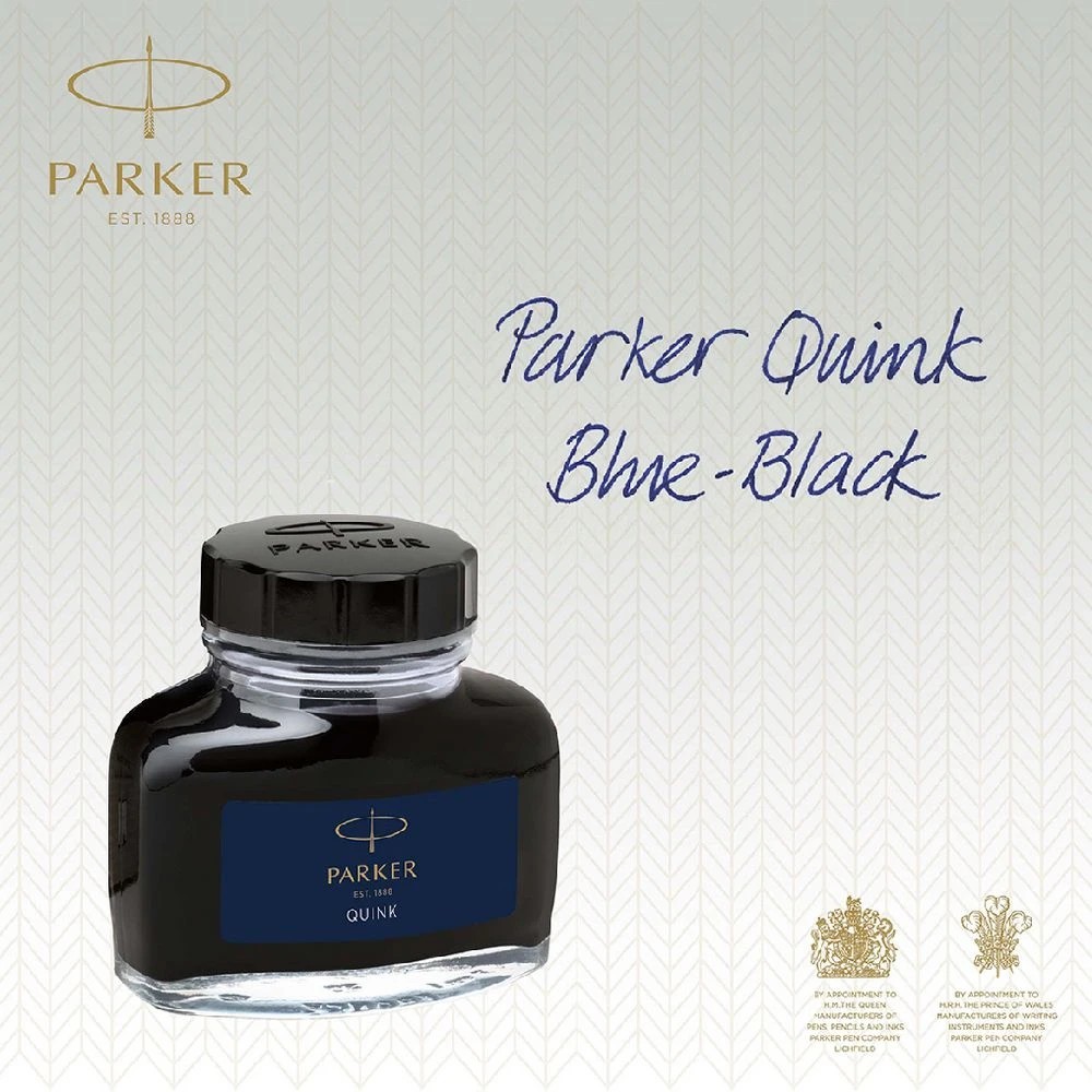 4 Parker Quink Ink Bottle Permanent Blue Black 57 mL, 4 of 9