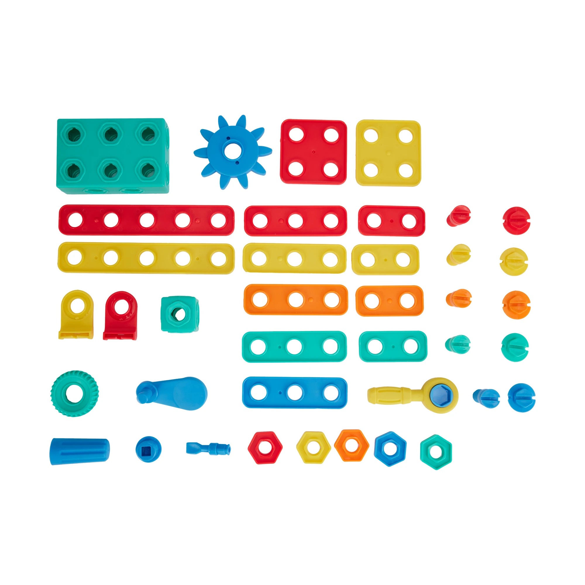3 120 Piece Play & Learn Construction Blocks Set, 3 of 10