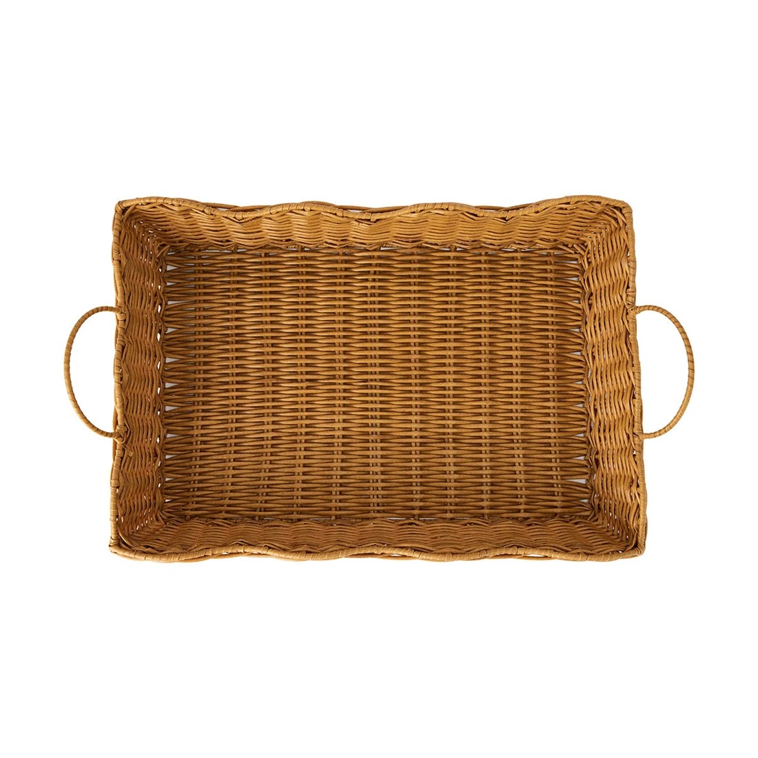 3 Wavy Edge Rattan Look Tray, 3 of 7