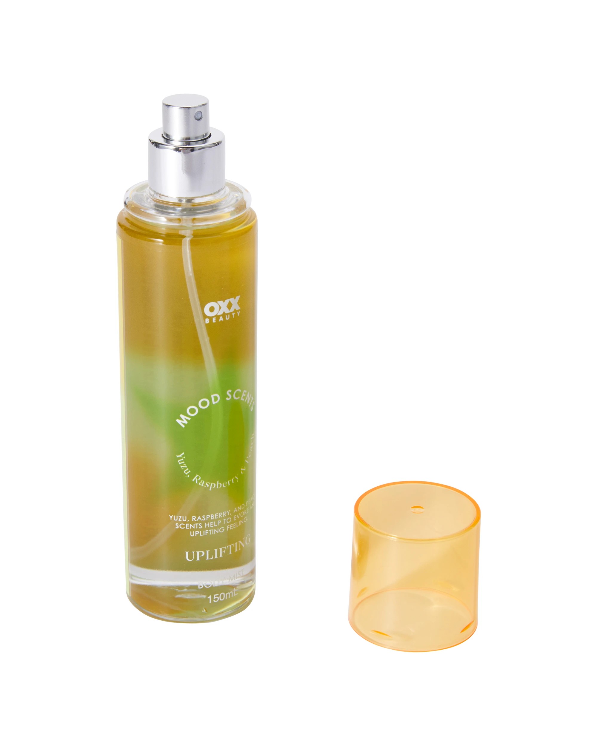 2 OXX Fragrance Mood Scents Uplifting Body Mist 150ml - Yuzu, Raspberry and Peach Scents, 2 of 4